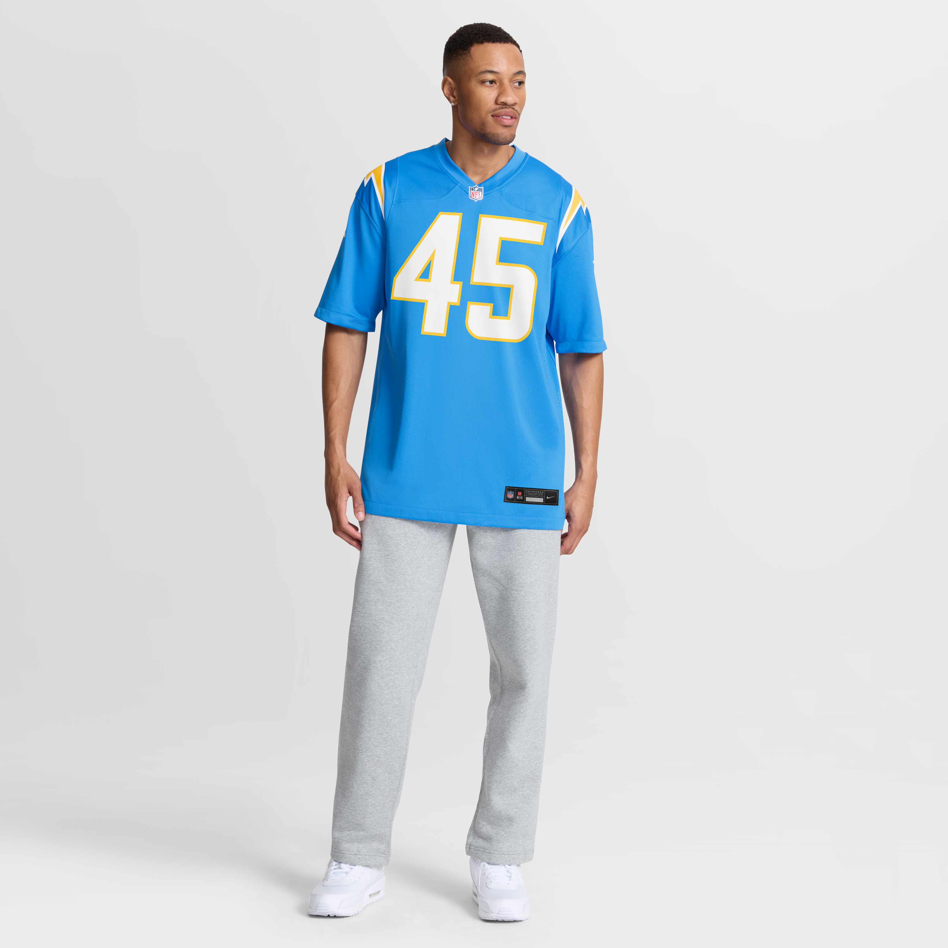 Tuli Tuipulotu Los Angeles Chargers Team Game Jersey - Powder Blue - Image 8