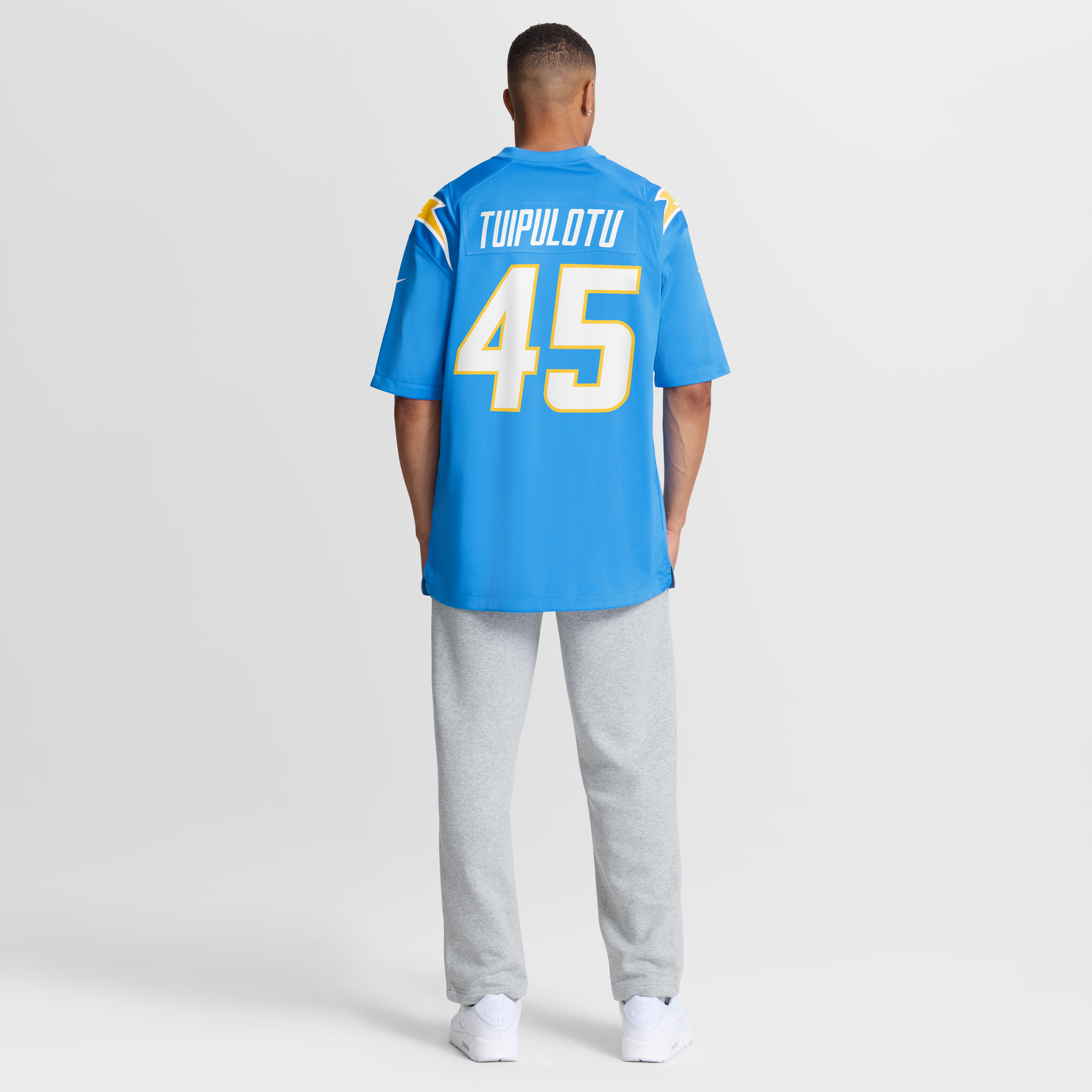 Tuli Tuipulotu Los Angeles Chargers Team Game Jersey - Powder Blue - Image 9