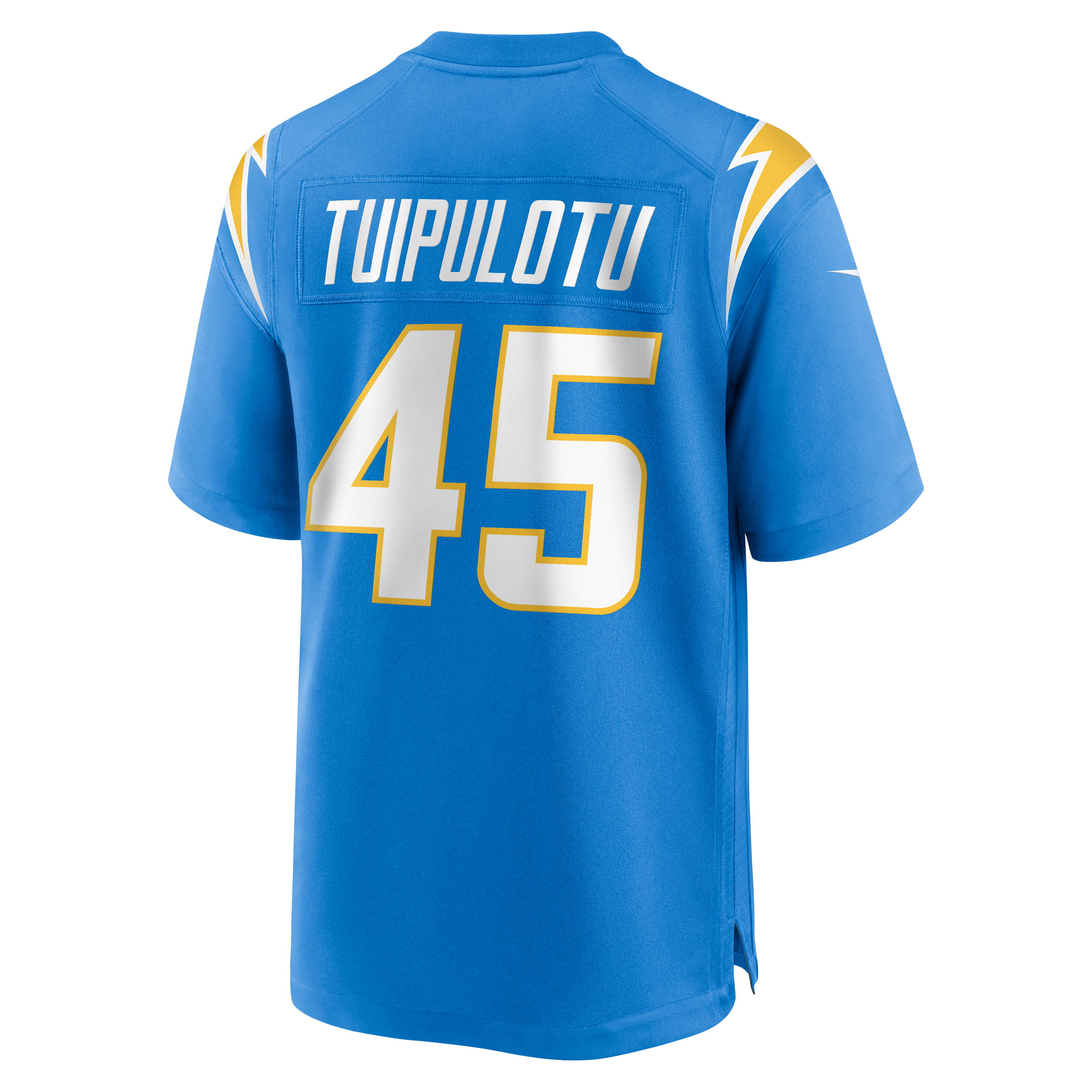 Tuli Tuipulotu Los Angeles Chargers Team Game Jersey - Powder Blue - Image 4