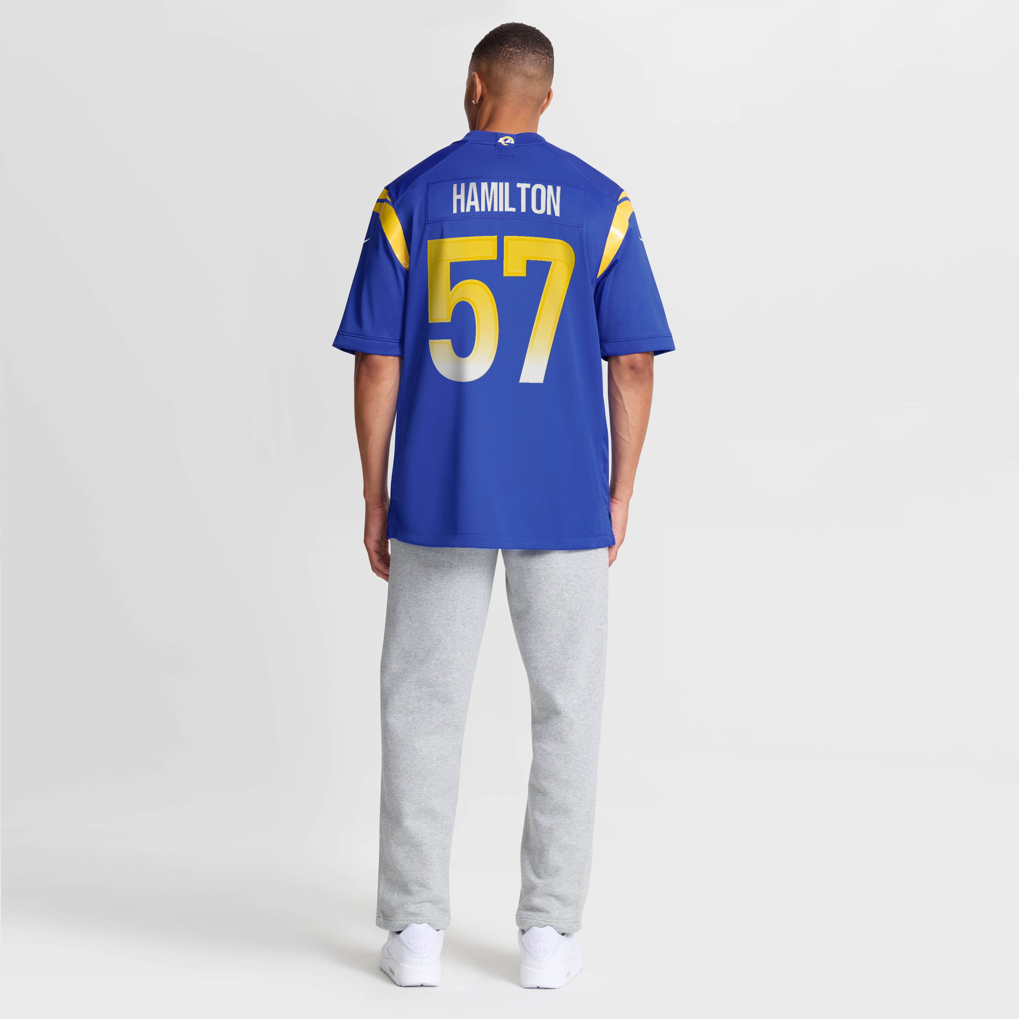 Ty Hamilton Los Angeles Rams Team Game Jersey - Royal - Image 9