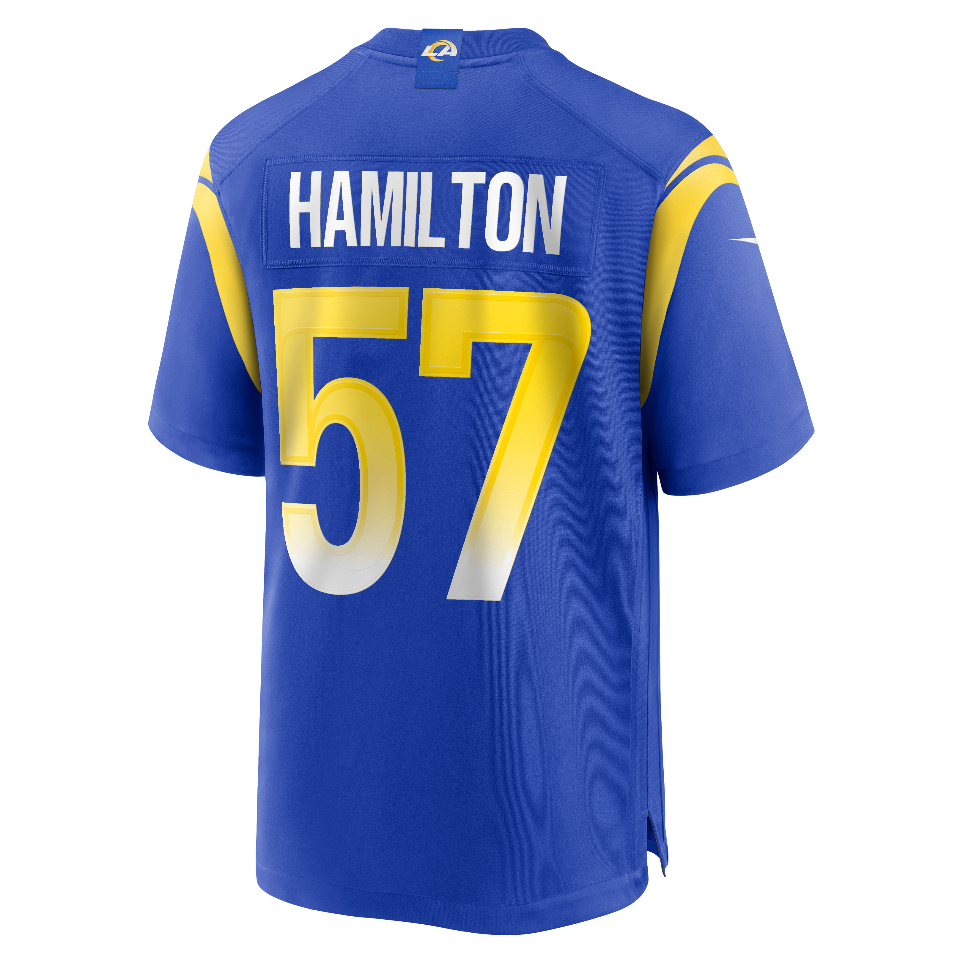 Ty Hamilton Los Angeles Rams Team Game Jersey - Royal - Image 4