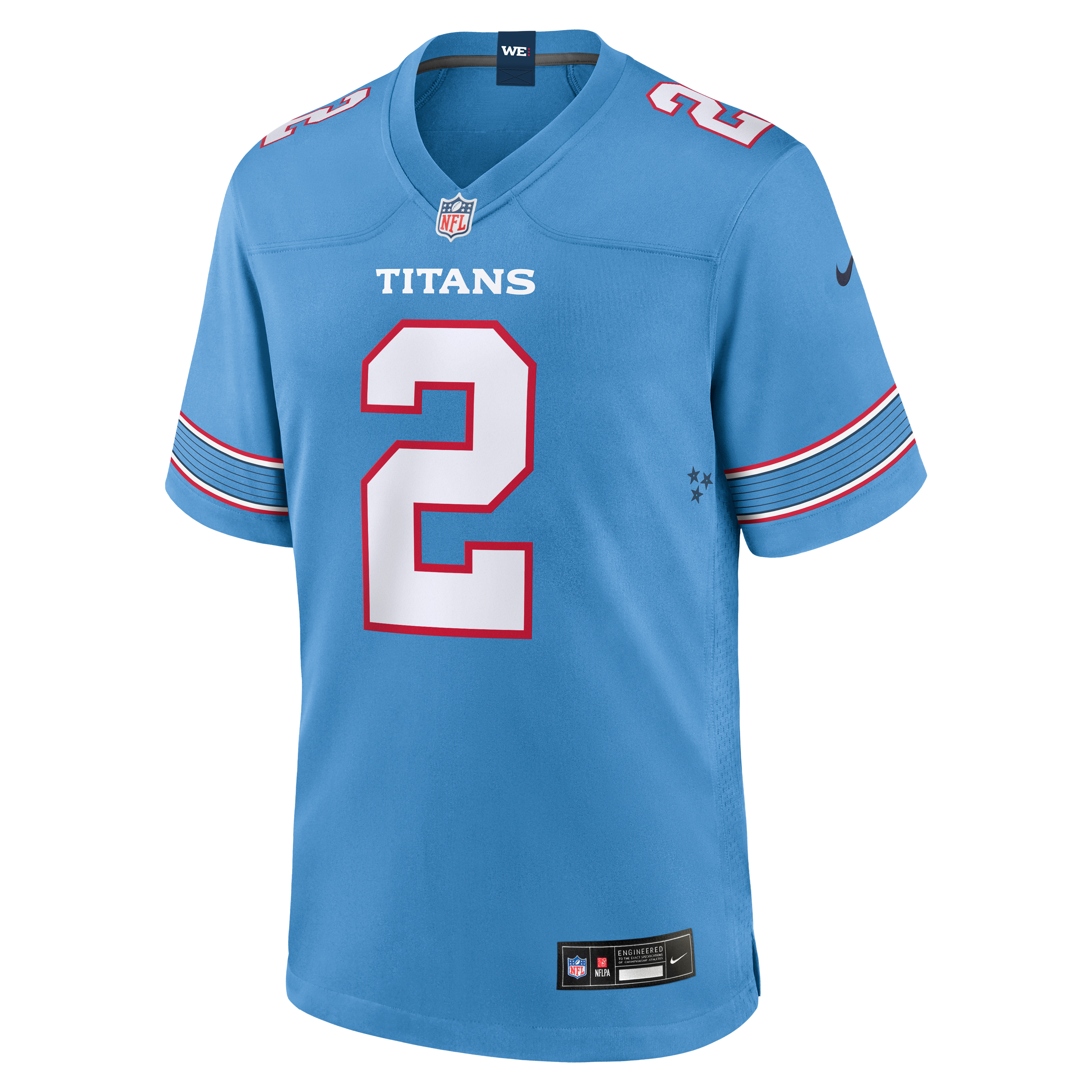 Tyjae Spears Tennessee Titans Game Jersey - Light Blue - Image 3