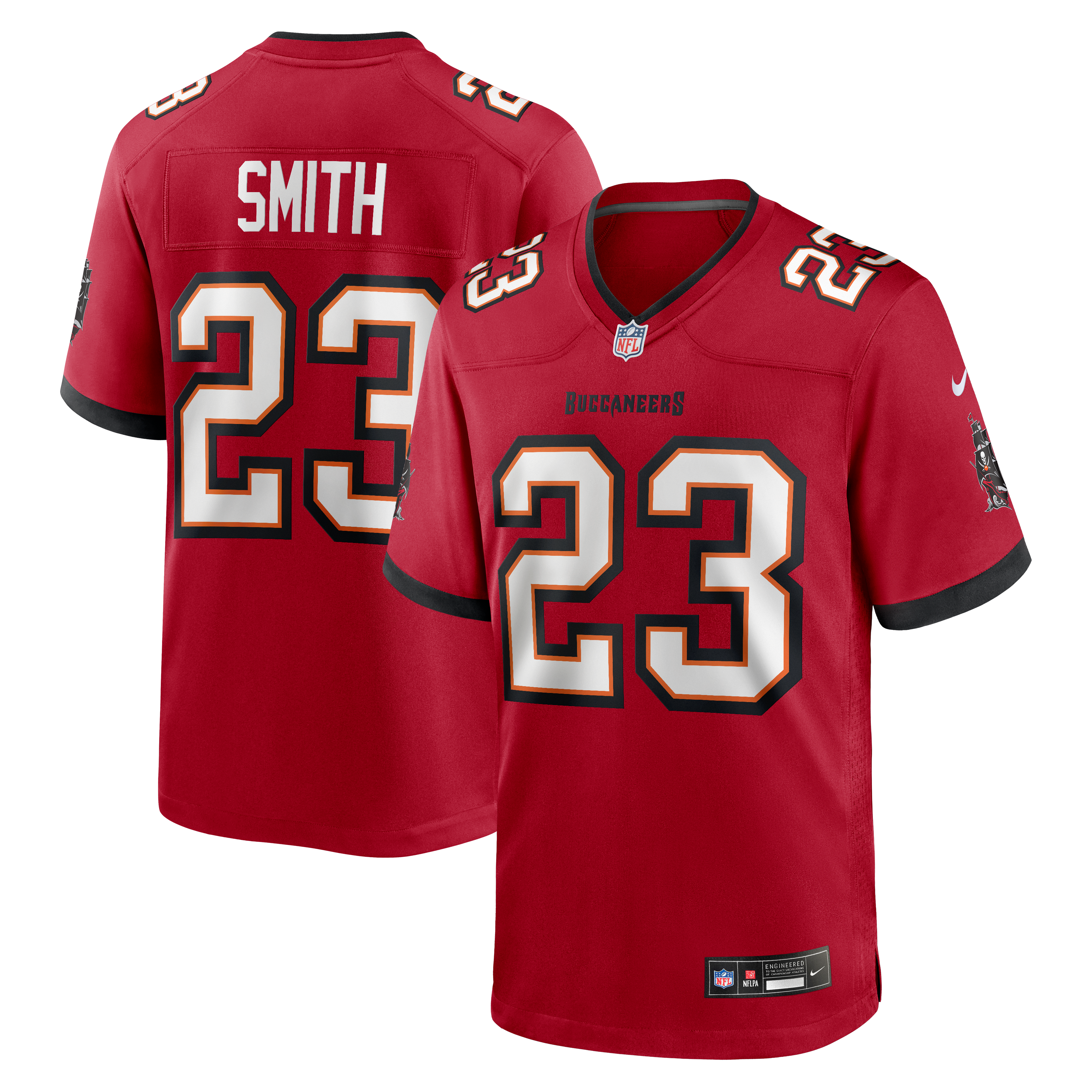 Tykee Smith Tampa Bay Buccaneers Game Jersey - Red