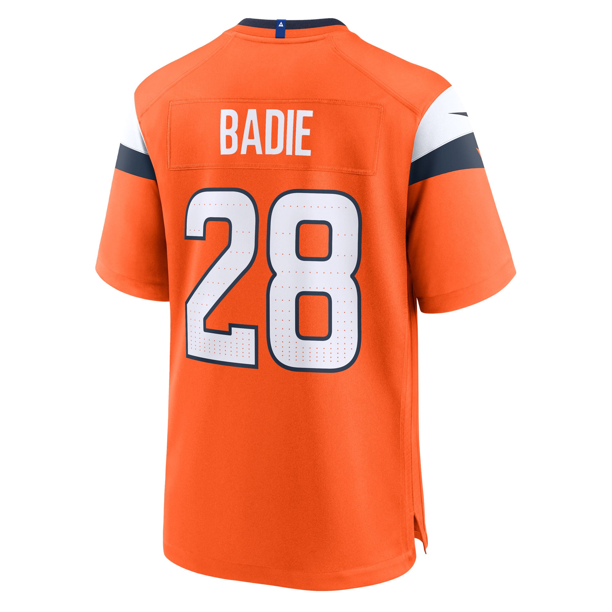 Tyler Badie Denver Broncos Team Game Jersey - Orange - Image 4