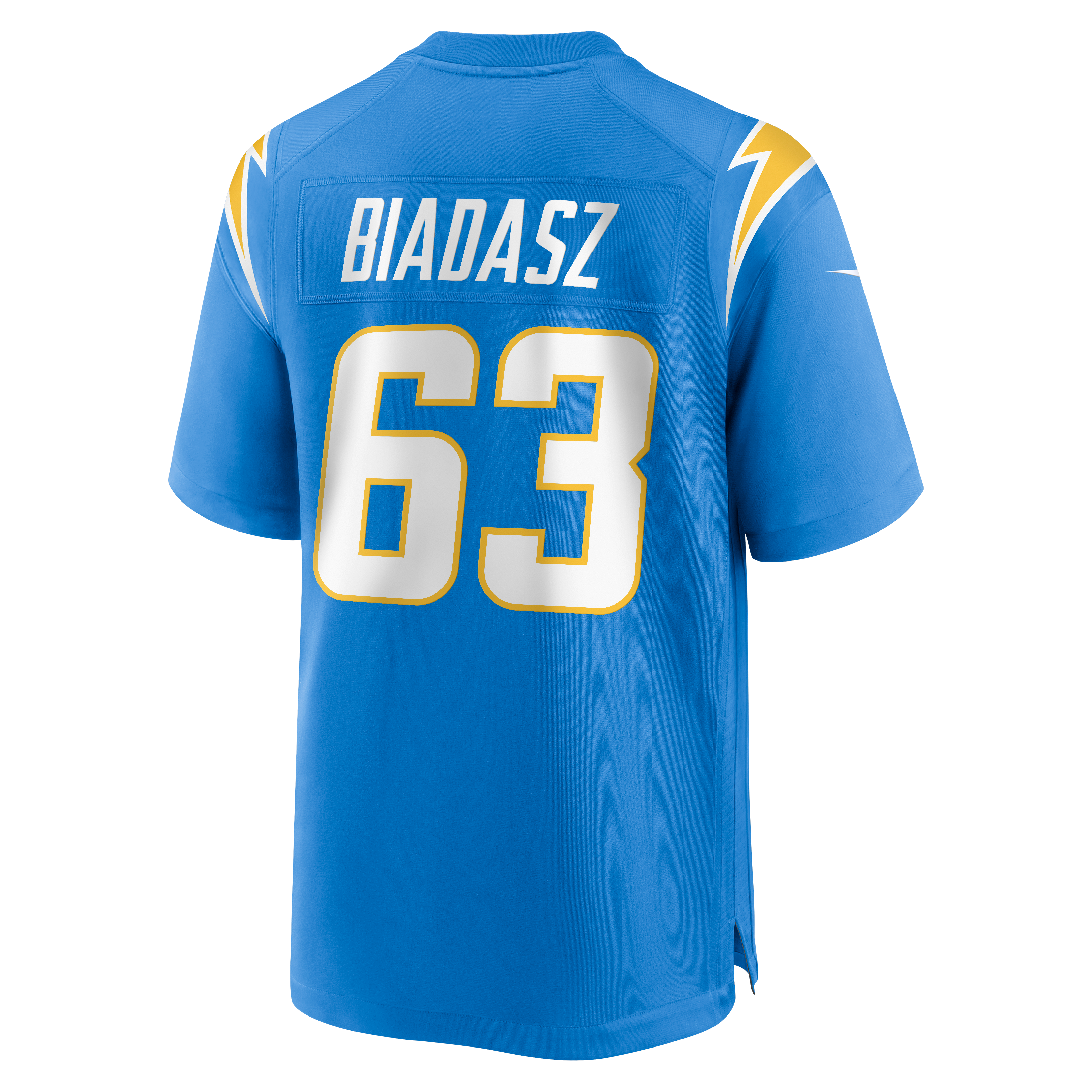 Tyler Biadasz Los Angeles Chargers Team Game Jersey - Powder Blue - Image 4