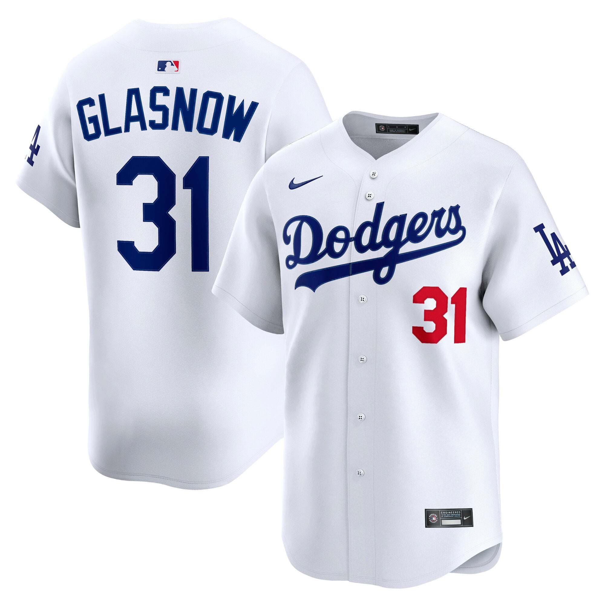 Tyler Glasnow Los Angeles Dodgers Home Limited Player Jersey - White