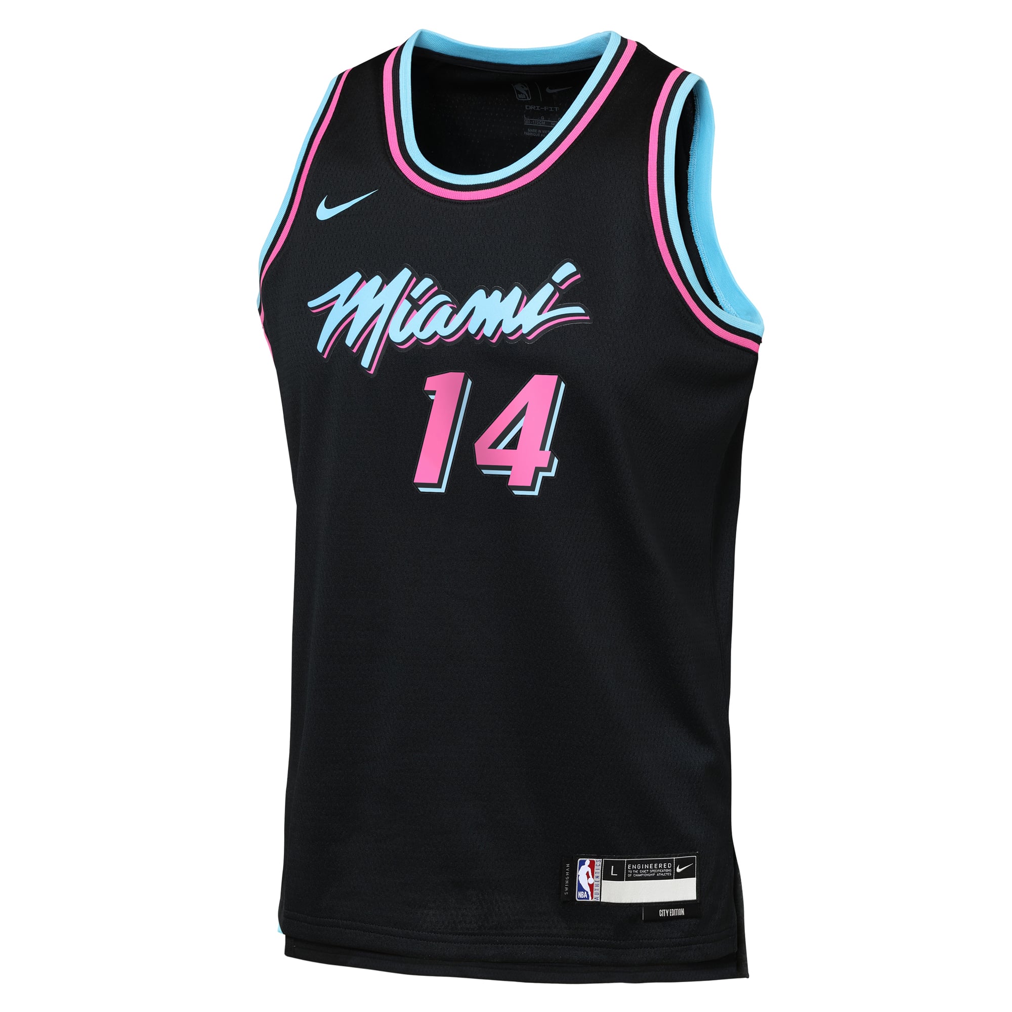 Tyler Herro Miami Heat Youth 2025/26 City Edition Swingman Jersey - Black - Image 3