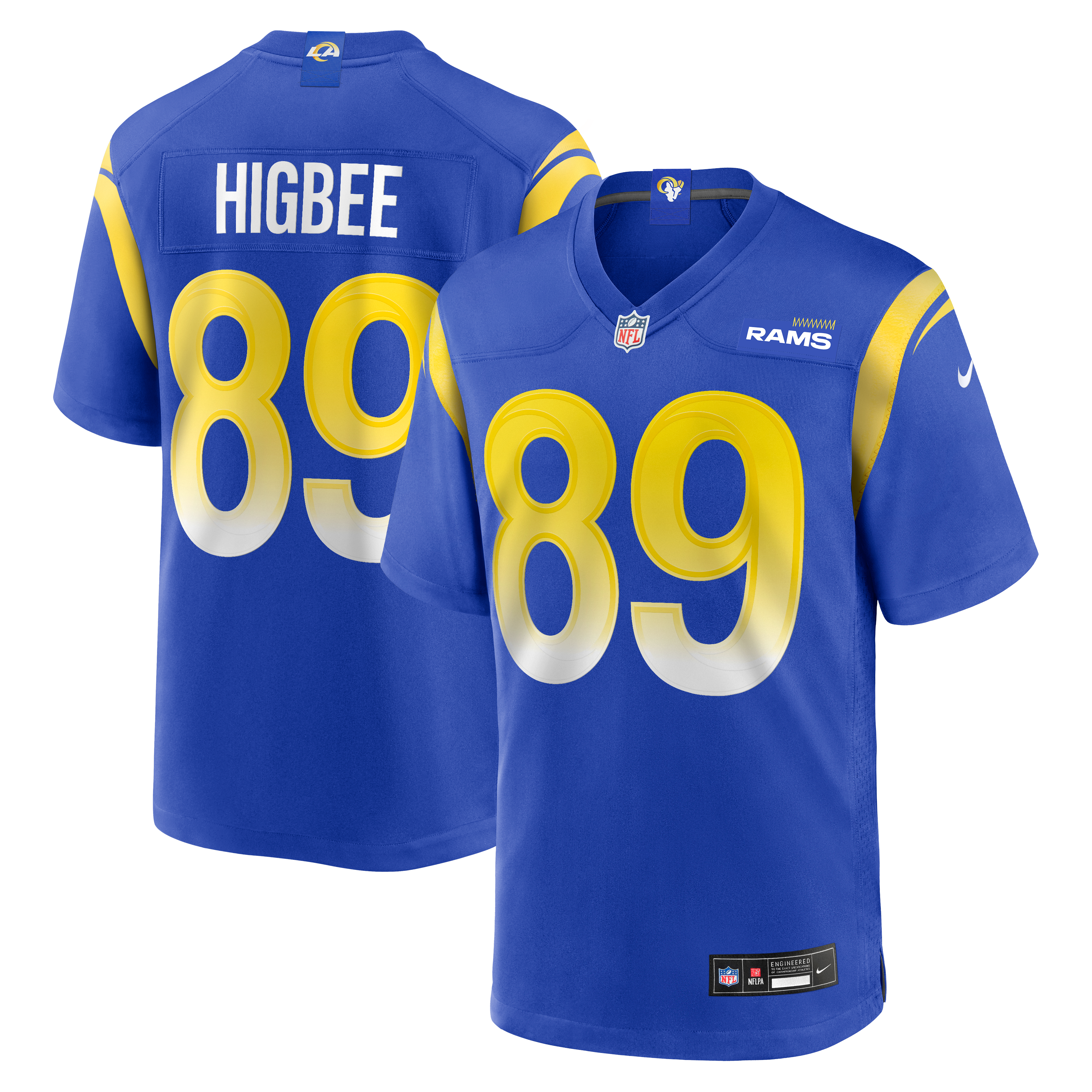 Tyler Higbee Los Angeles Rams Game Player Jersey - Royal - Image 2