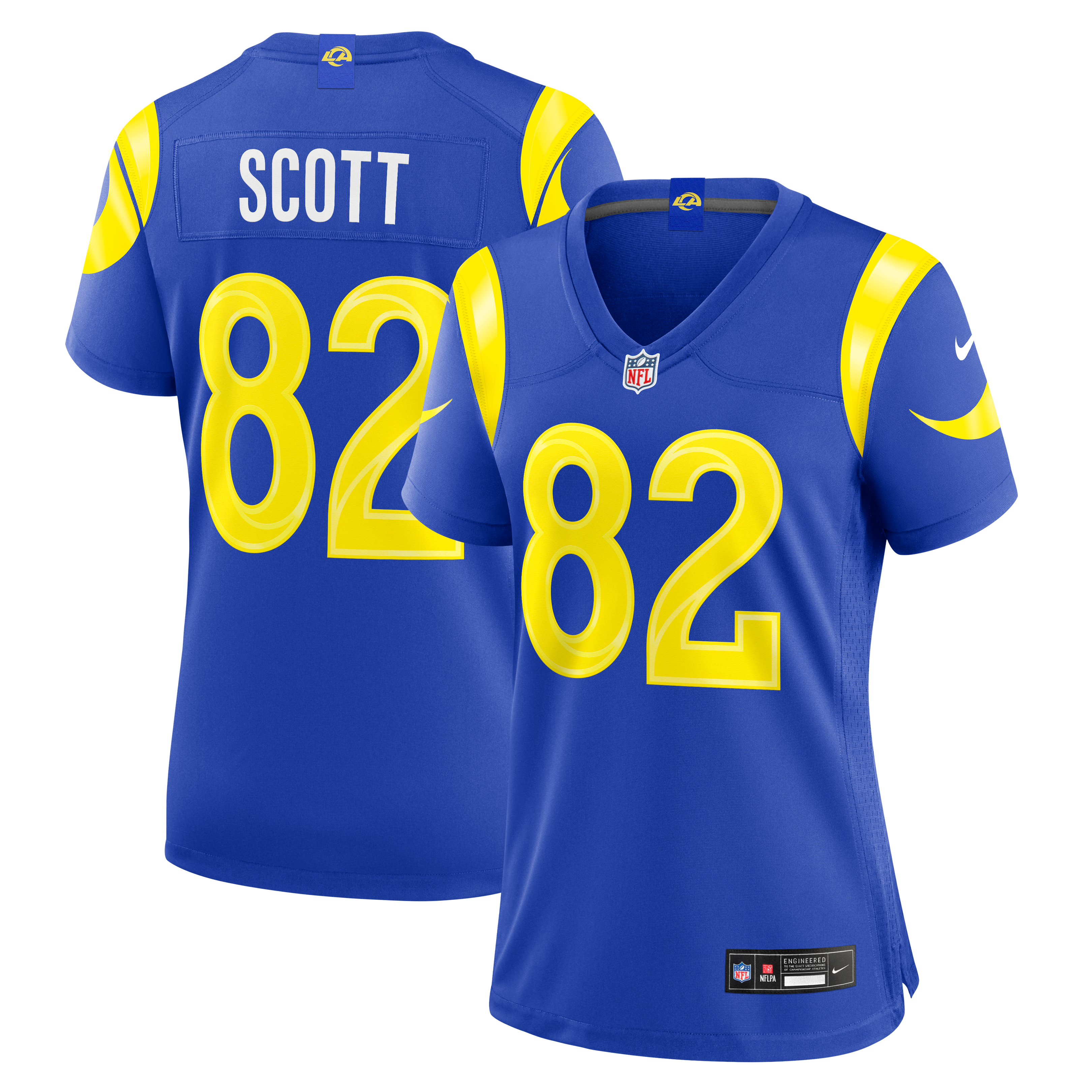 Tyler Scott Los Angeles Rams Women's Team Game Jersey - Royal