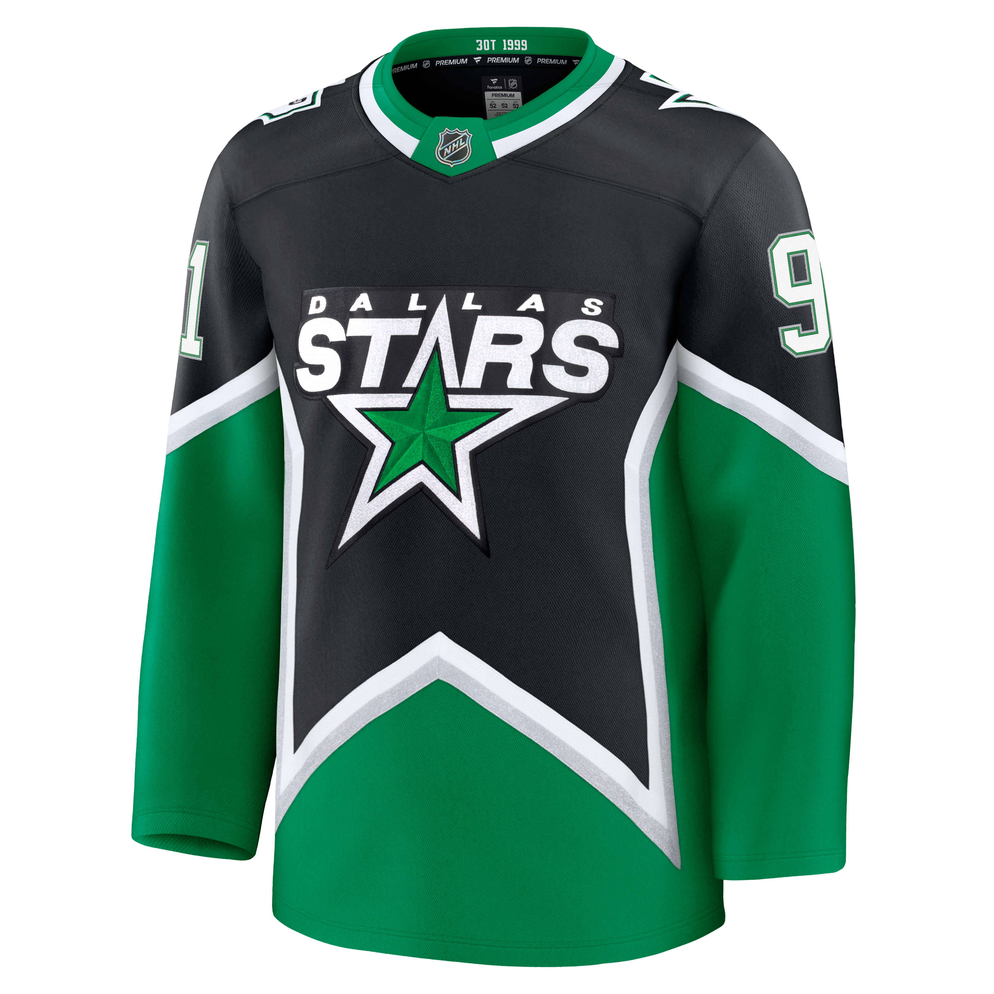 Tyler Seguin Dallas Stars Alternate Premium Jersey - Black - Image 3