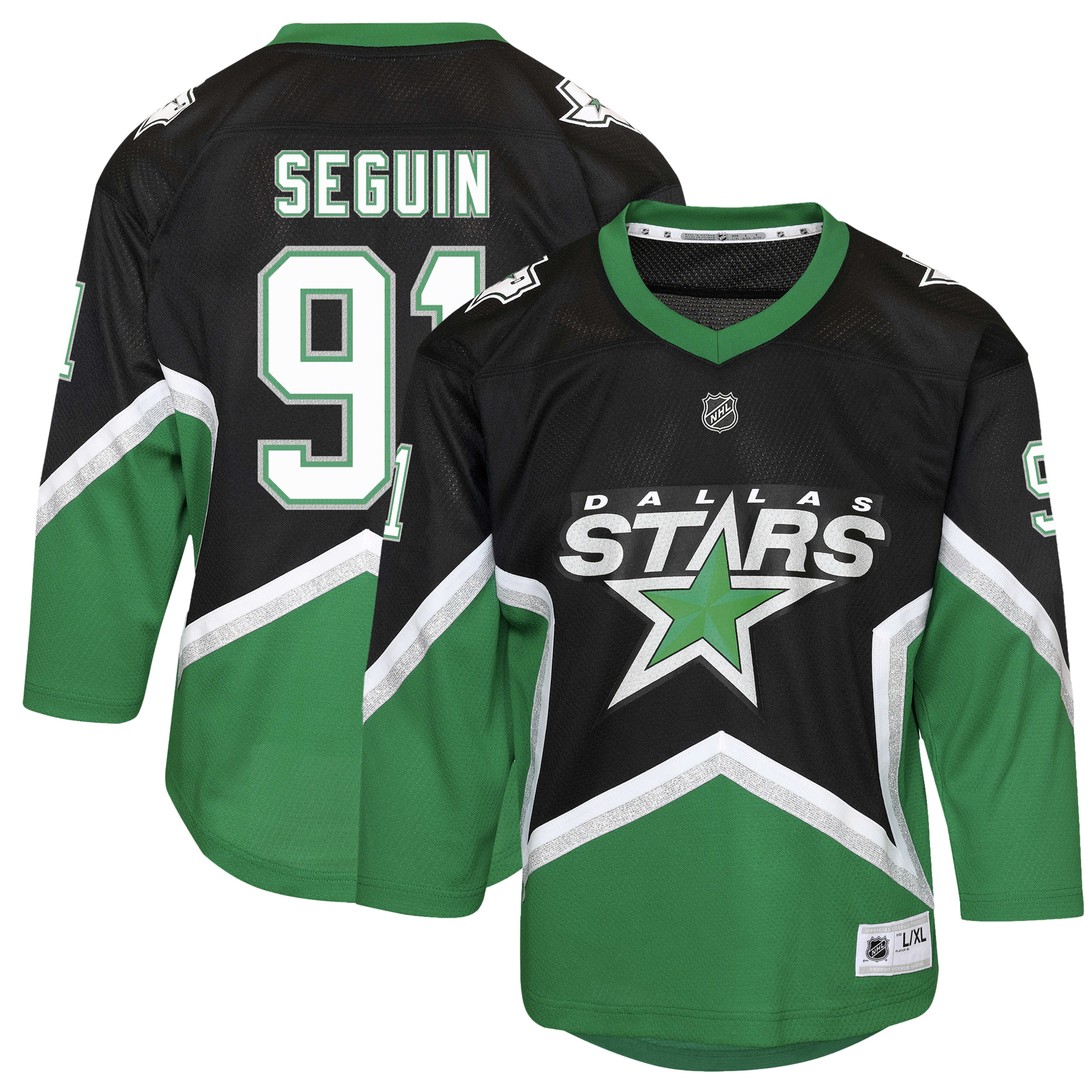 Tyler Seguin Dallas Stars Outerstuff Youth Alternate Jersey - Black - Image 2
