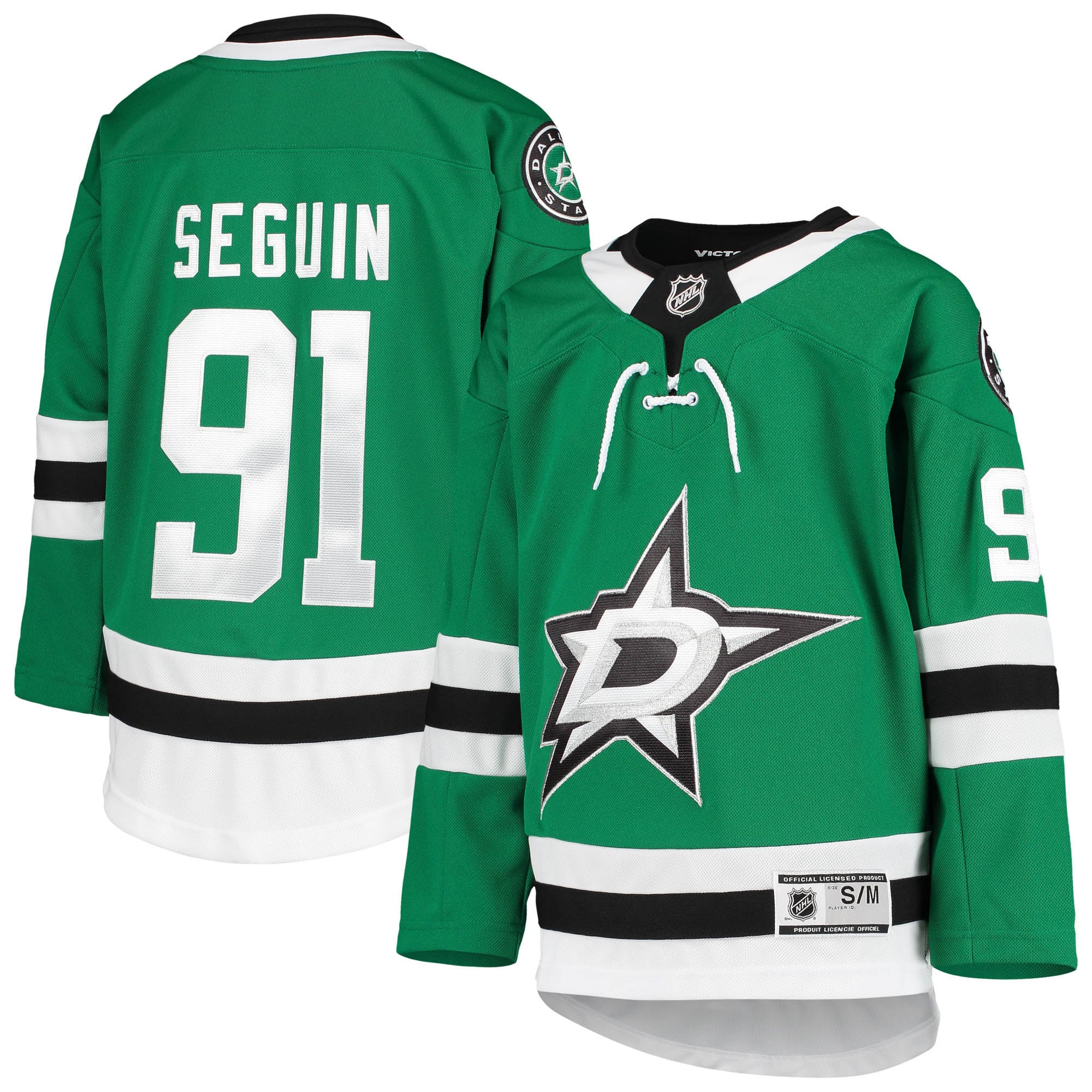 Tyler Seguin Dallas Stars Youth Home Premier Player Jersey - Kelly Green - Image 2