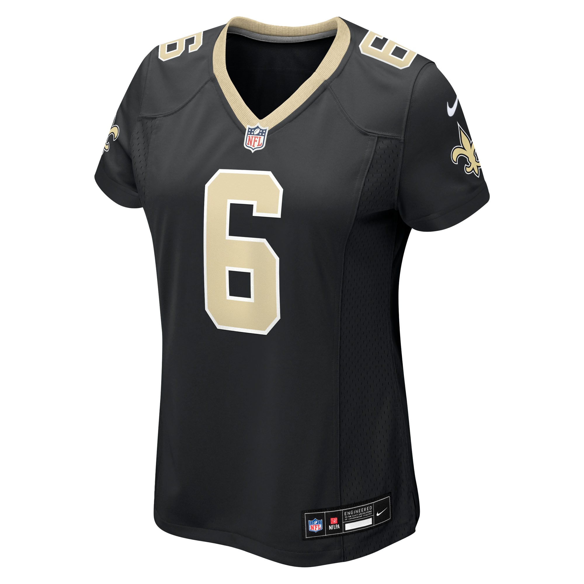 Tyler Shough New Orleans Saints Women's Game Jersey - Black - Image 3