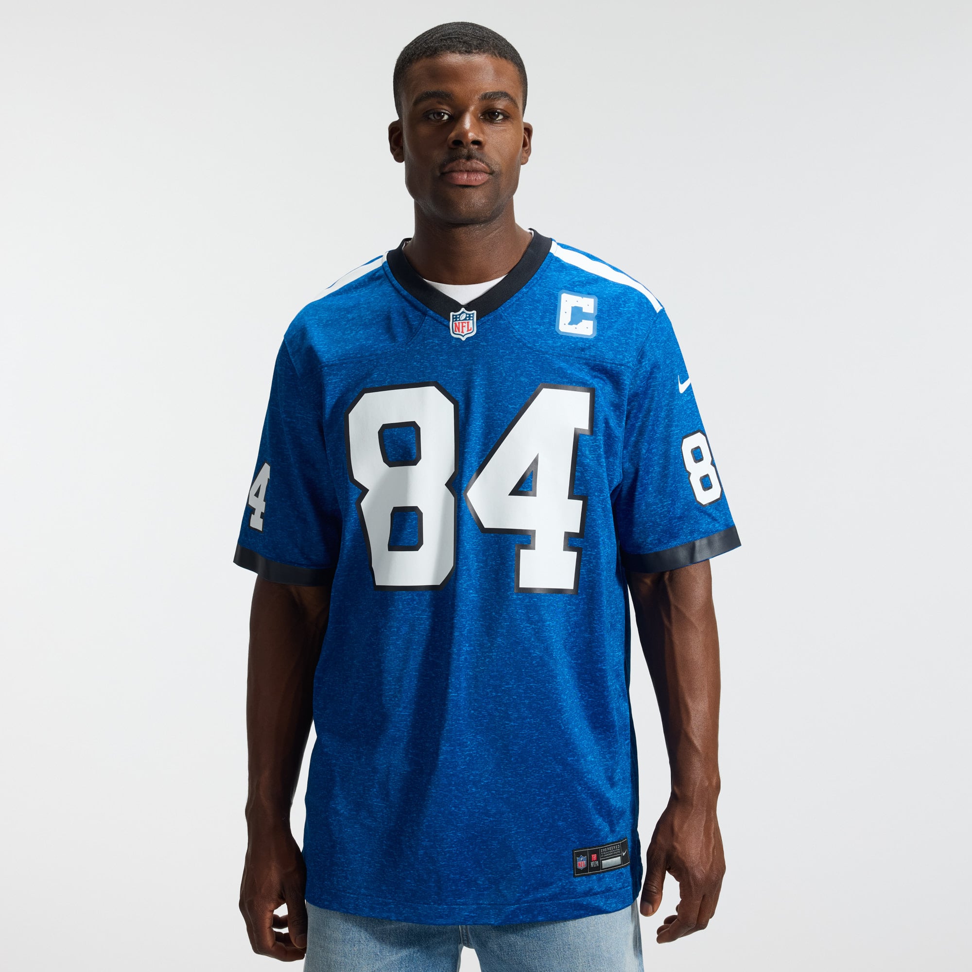 Tyler Warren Indianapolis Colts Alternate 2 Indiana Nights Game Jersey - Heather Royal - Image 3