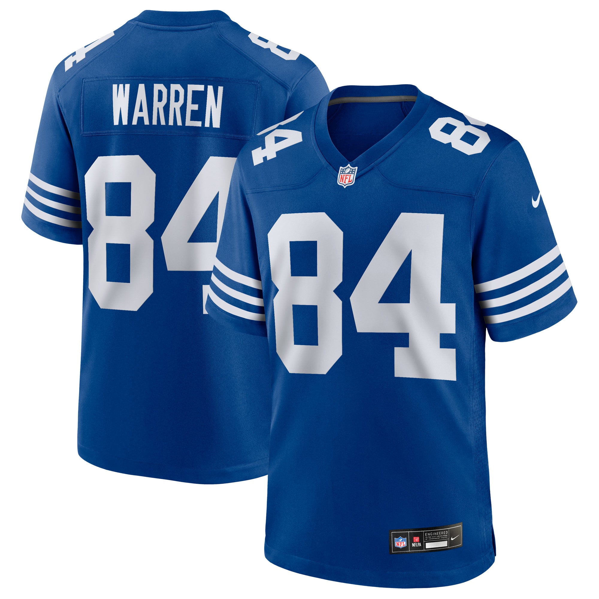 Tyler Warren Indianapolis Colts Alternate Game Jersey - Royal - Image 2