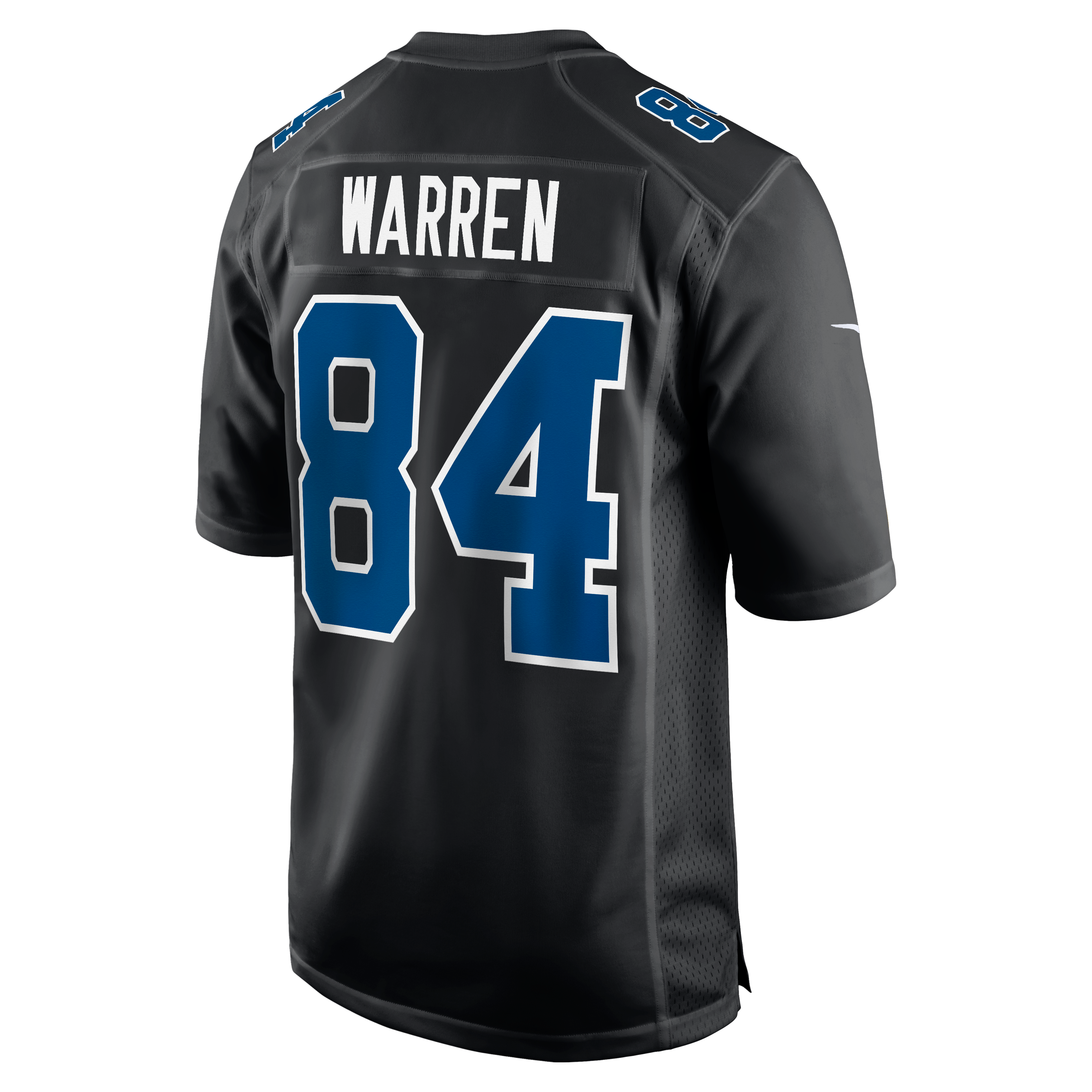 Tyler Warren Indianapolis Colts Fashion Game Jersey - Tundra White - Black - Image 4