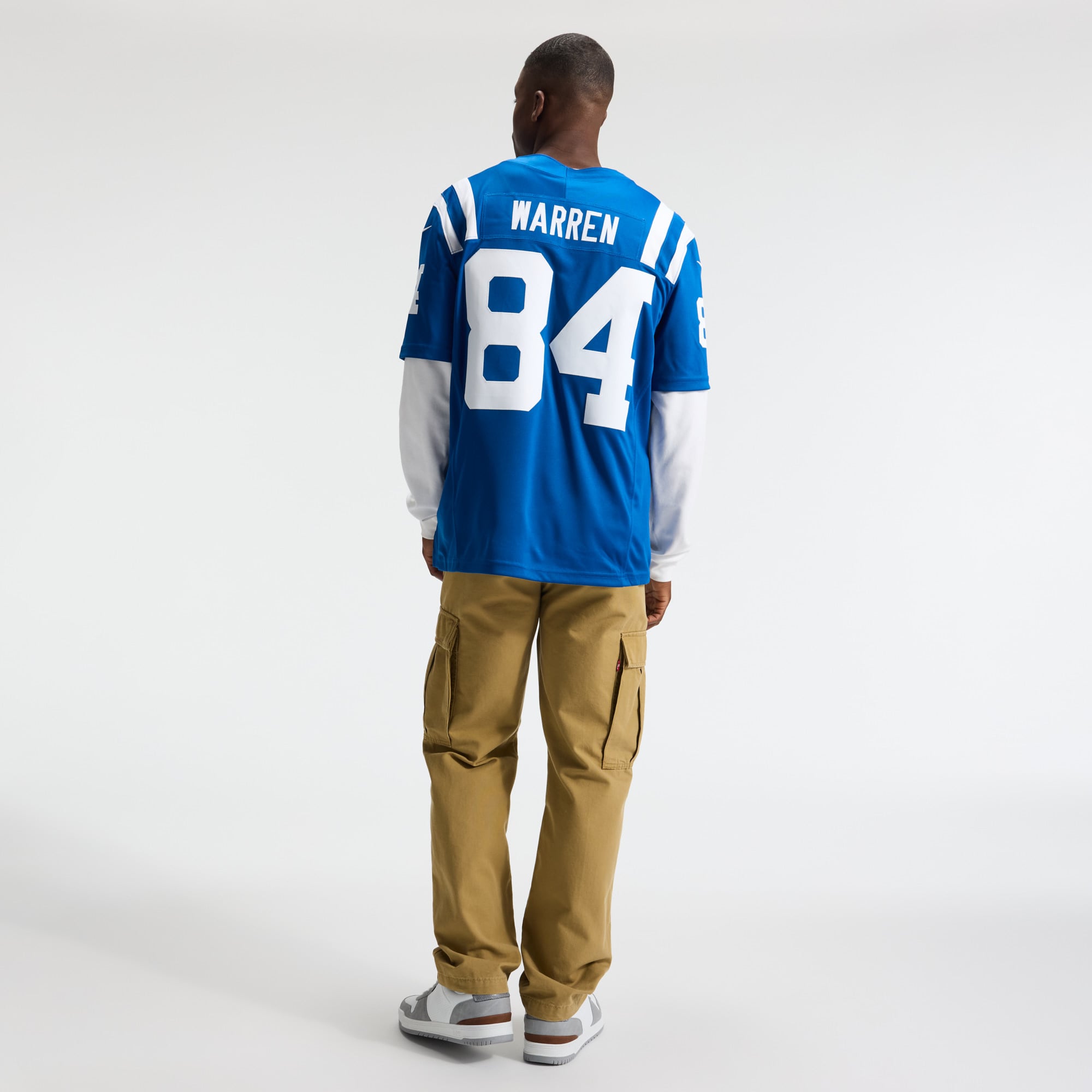 Tyler Warren Indianapolis Colts Team Vapor F.U.S.E. Stitched Limited Jersey - Royal - Image 6