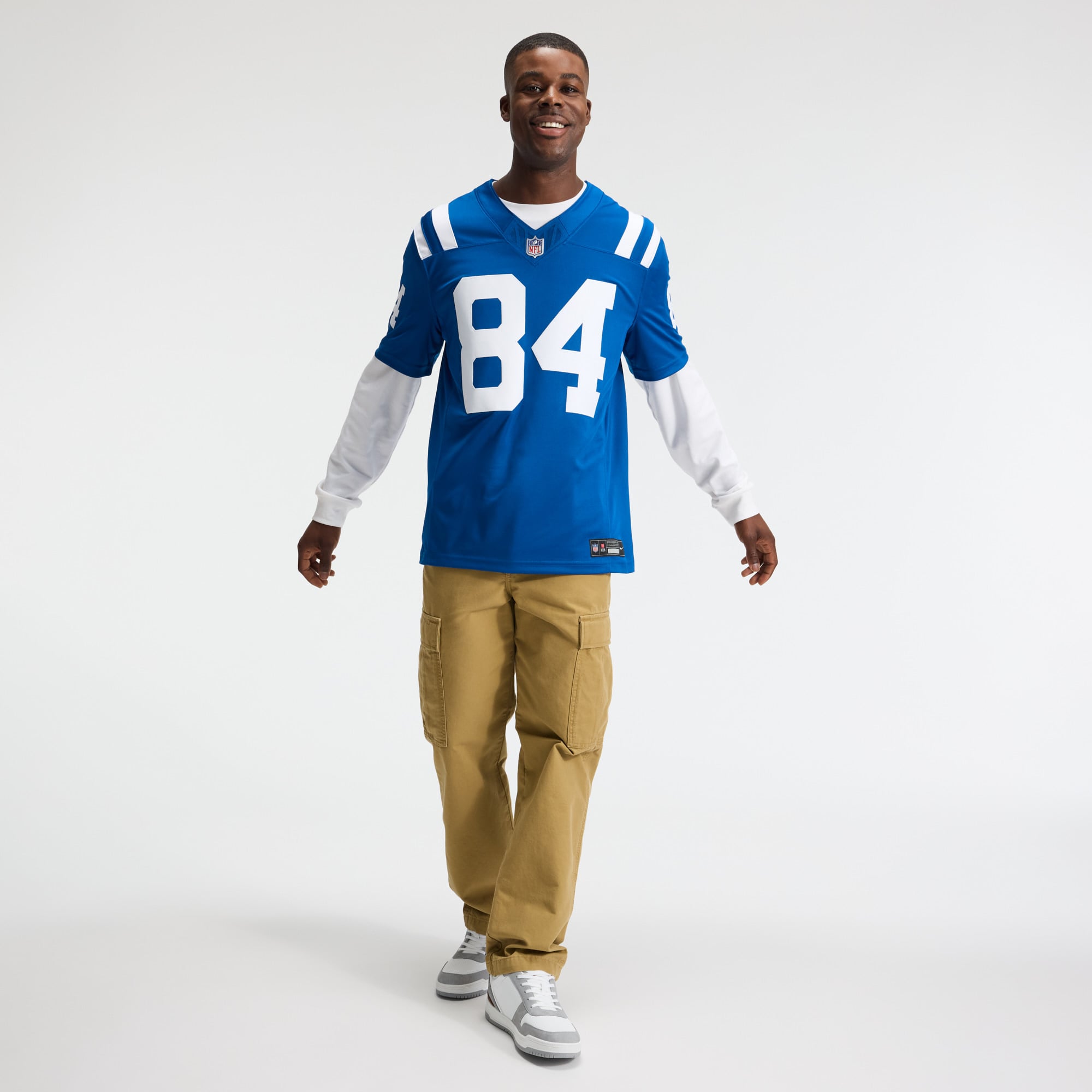 Tyler Warren Indianapolis Colts Team Vapor F.U.S.E. Stitched Limited Jersey - Royal - Image 5