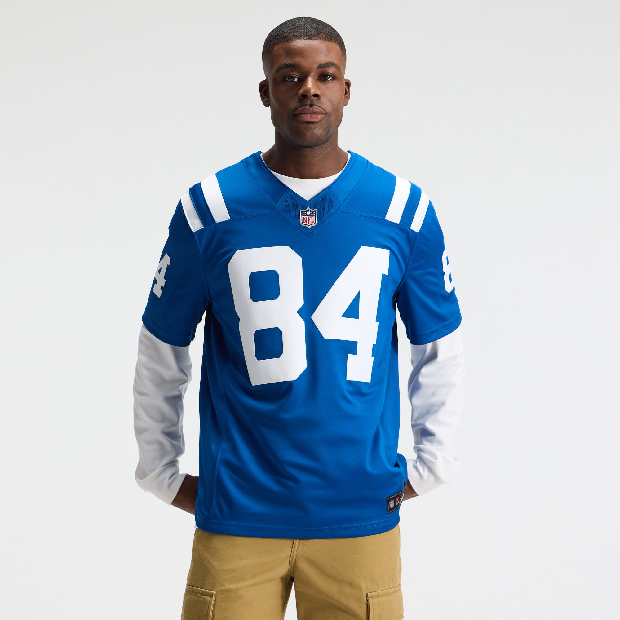 Tyler Warren Indianapolis Colts Team Vapor F.U.S.E. Stitched Limited Jersey - Royal - Image 3