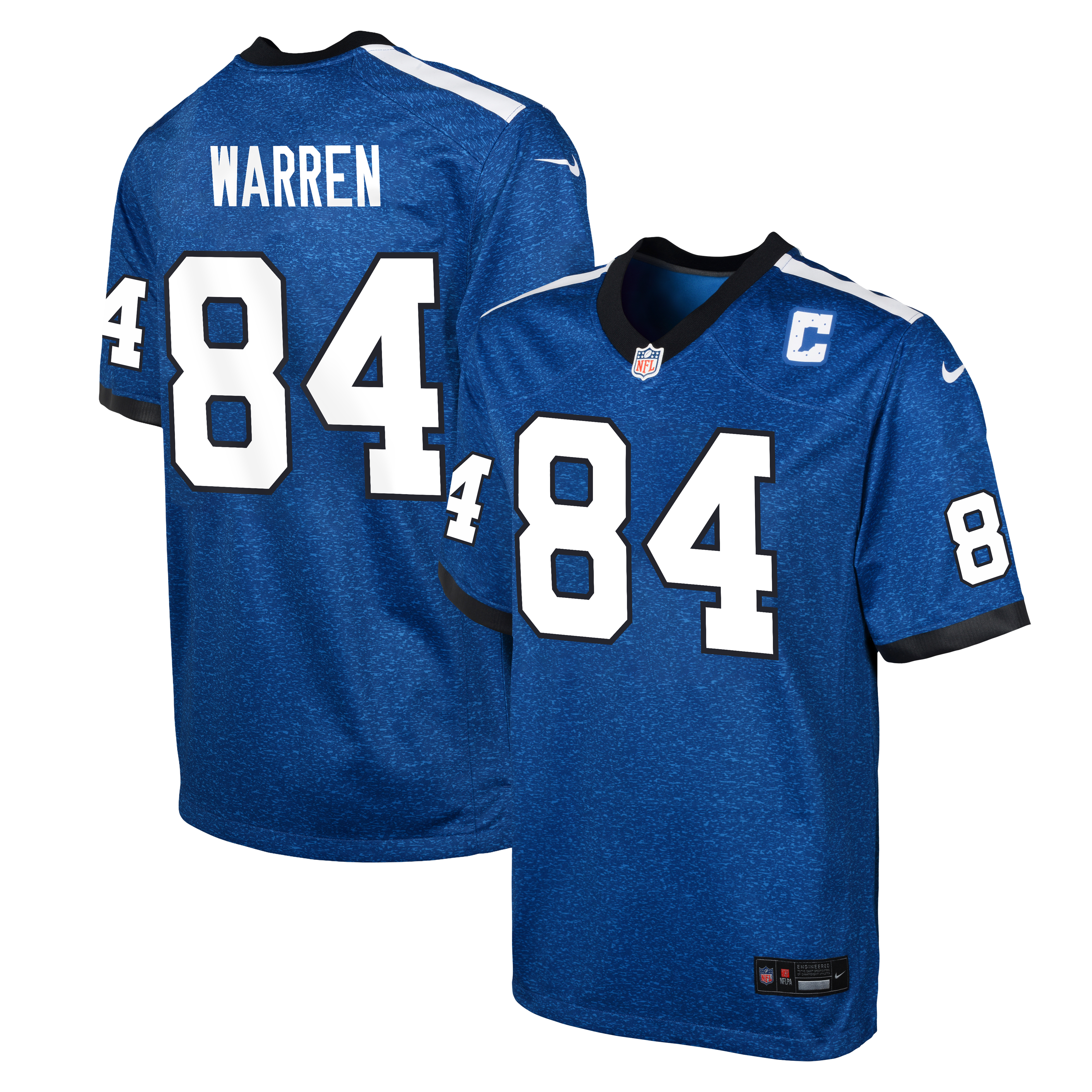 Tyler Warren Indianapolis Colts Youth Alternate 2 Game Jersey - Royal - Image 2