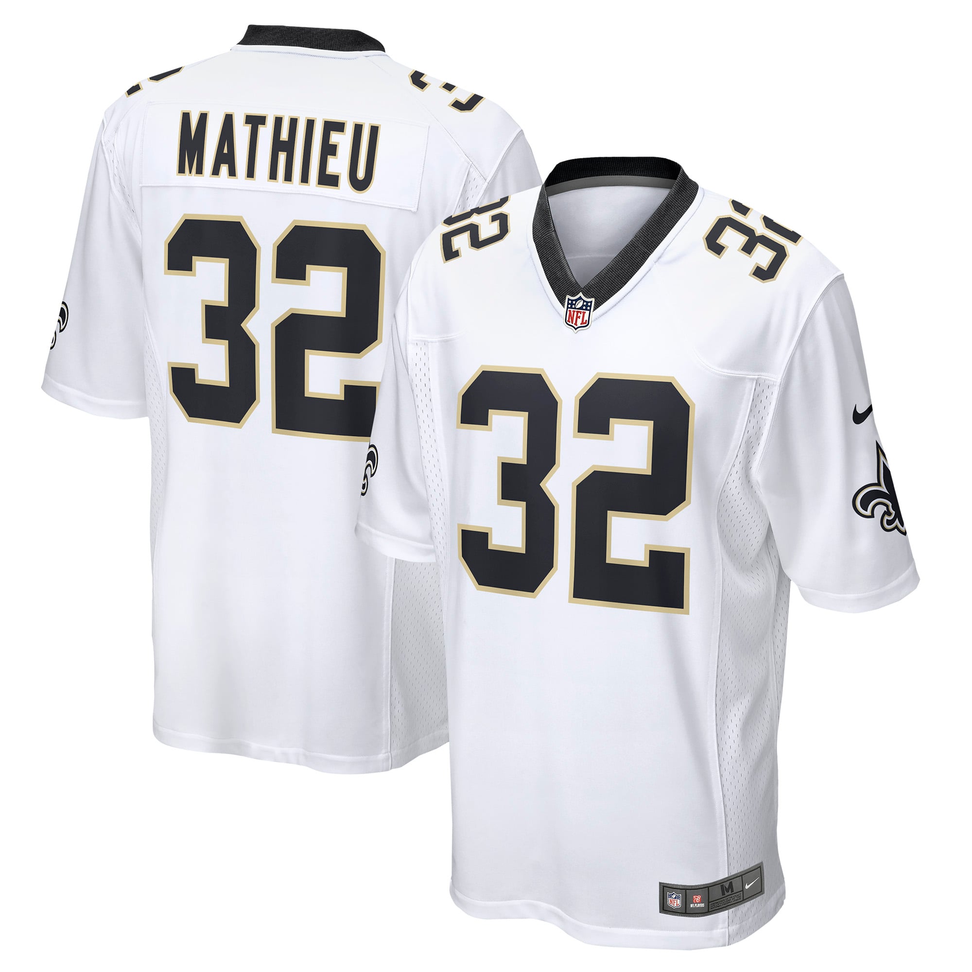 Tyrann Mathieu New Orleans Saints Game Jersey - White - Image 2