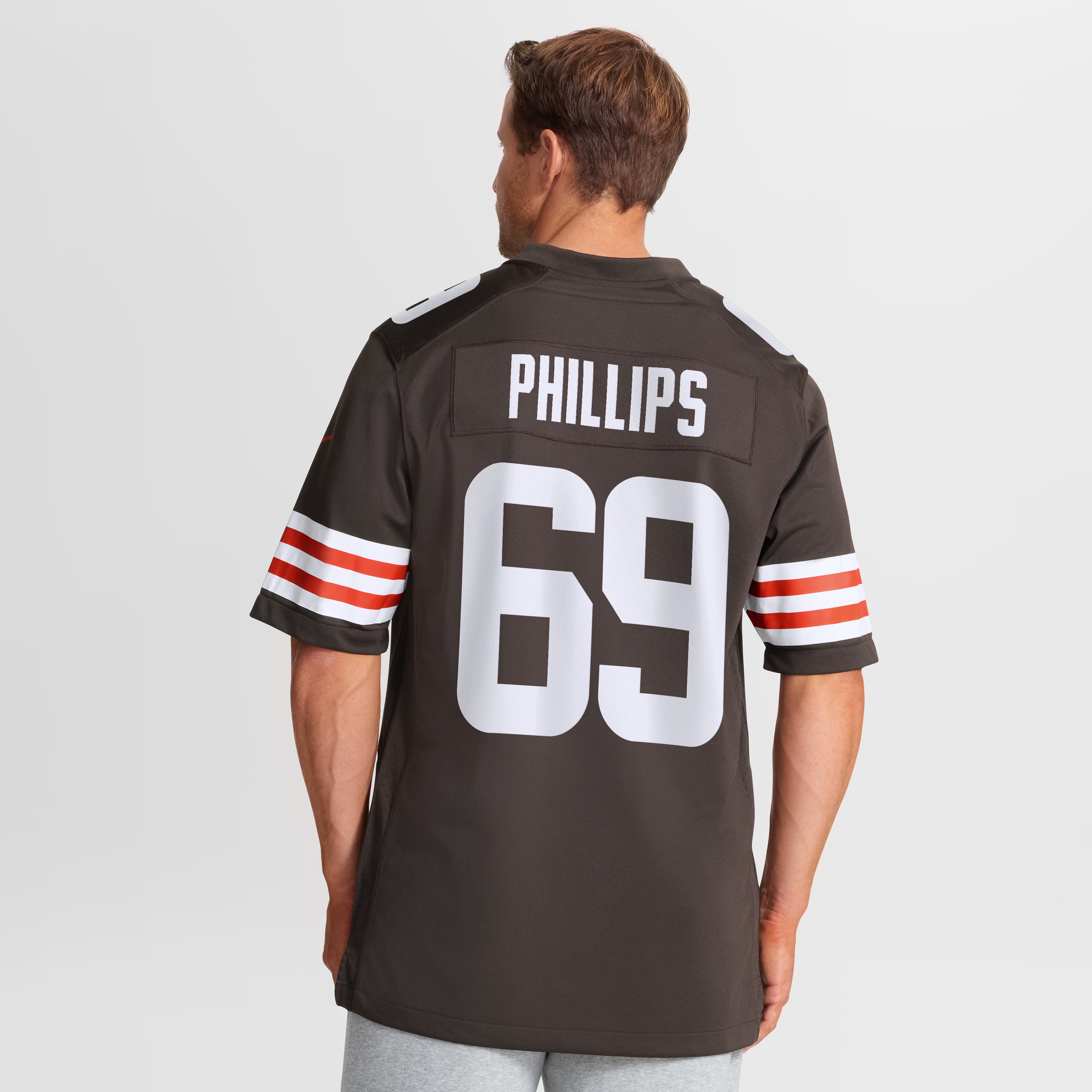 Tyre Phillips Cleveland Browns Team Game Jersey - Brown - Image 6
