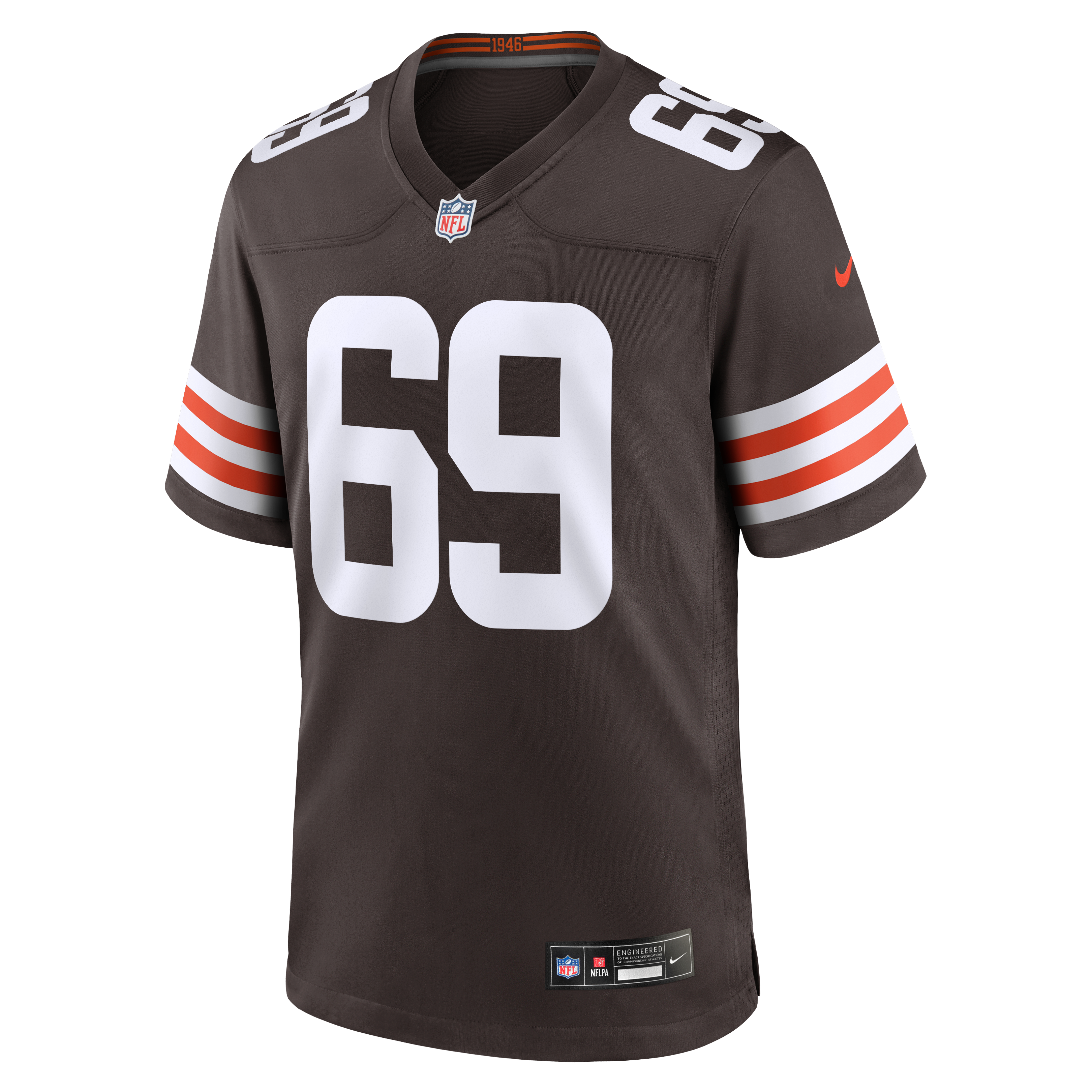 Tyre Phillips Cleveland Browns Team Game Jersey - Brown - Image 3