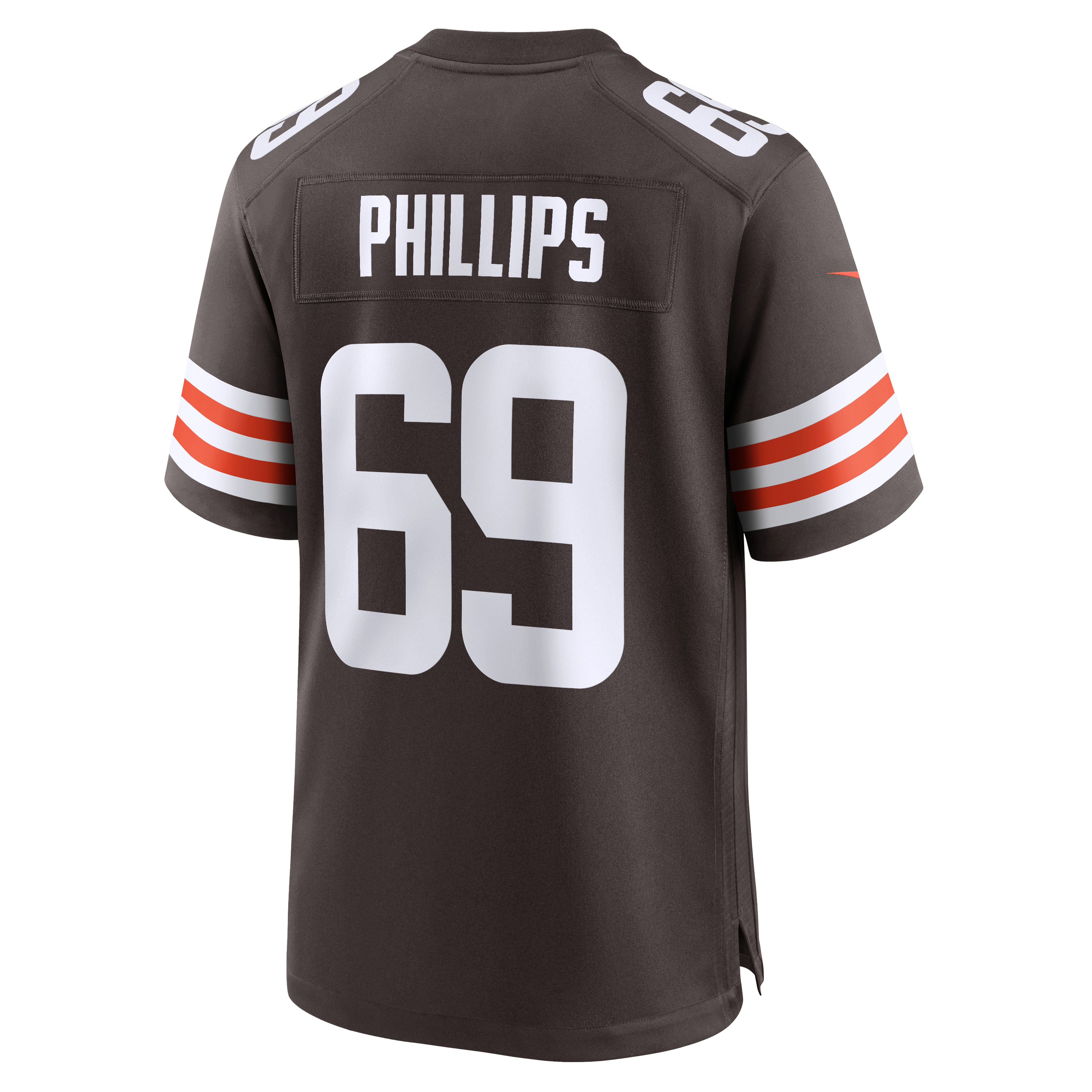 Tyre Phillips Cleveland Browns Team Game Jersey - Brown - Image 4
