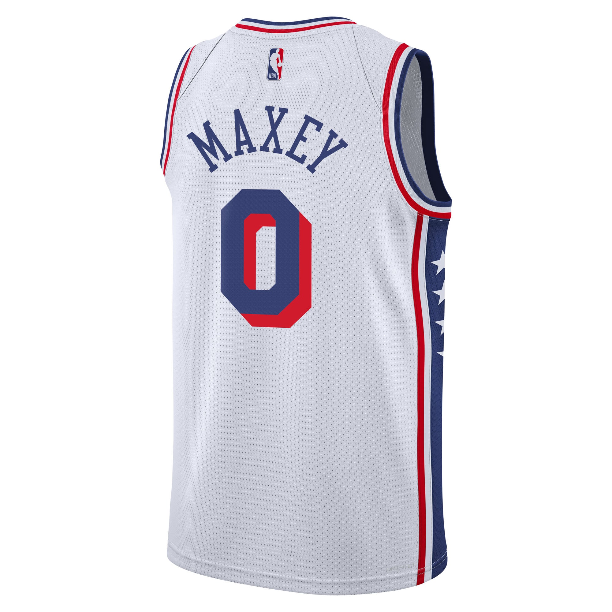 Tyrese Maxey Philadelphia 76ers Youth Association Swingman Jersey - White - Image 4