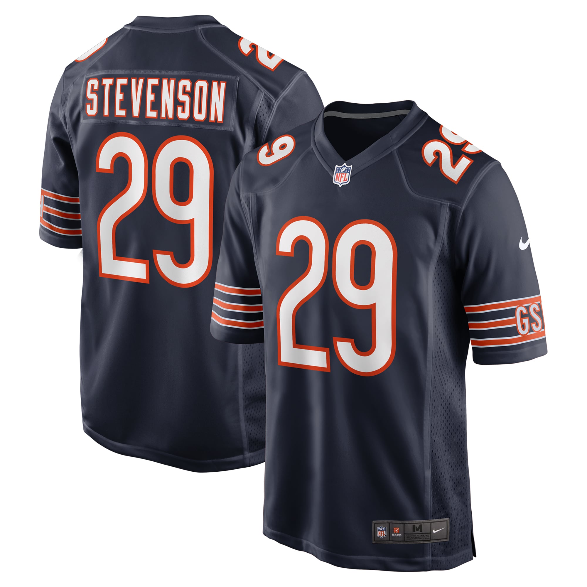 Tyrique Stevenson Chicago Bears Game Jersey - Navy - Image 2