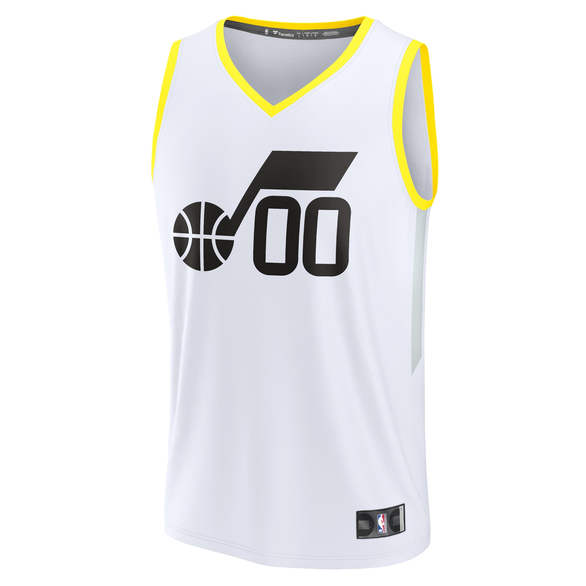 Utah Jazz Youth Fast Break Custom Jersey - Association Edition - White - Image 3