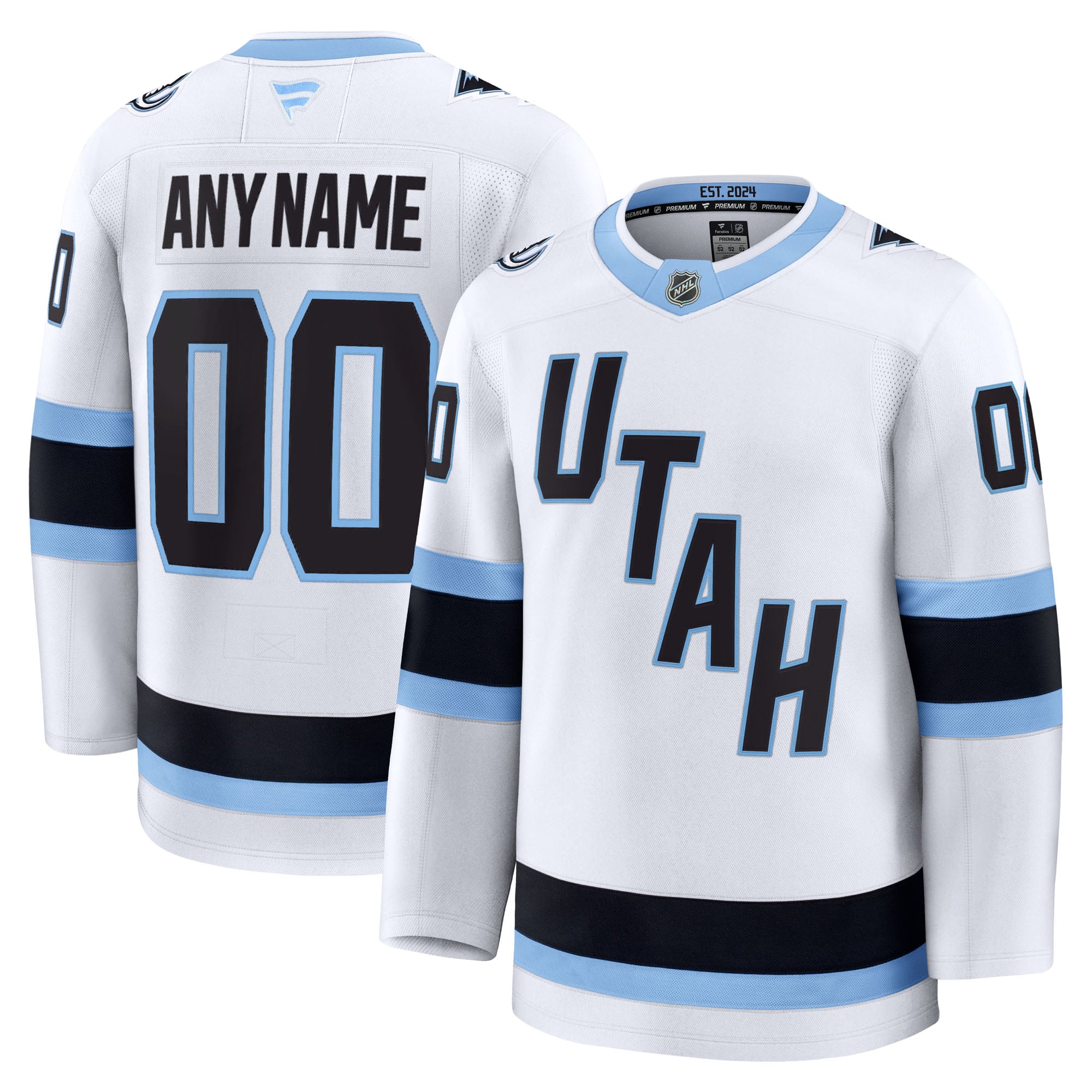 Utah Mammoth Away Premium Custom Jersey - White - Image 2