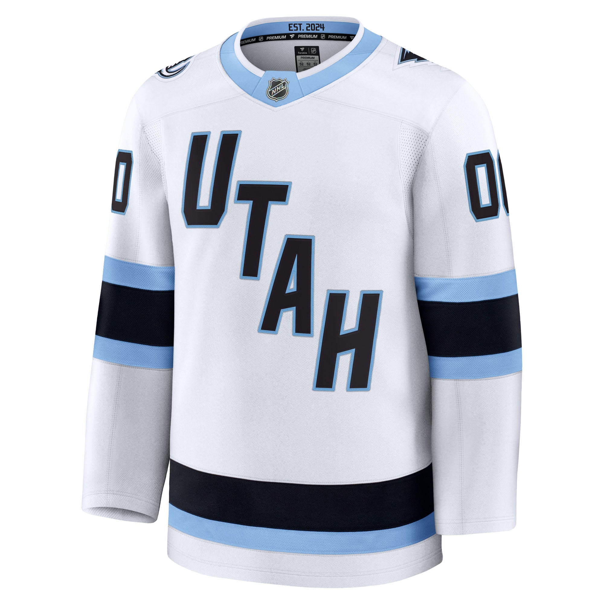 Utah Mammoth Away Premium Custom Jersey - White - Image 3