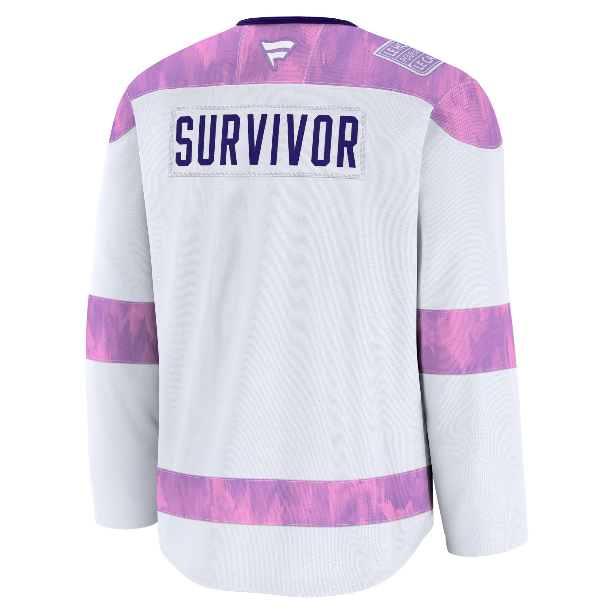 Utah Mammoth Hockey Fights Cancer Survivor Practice Jersey - White - Image 4