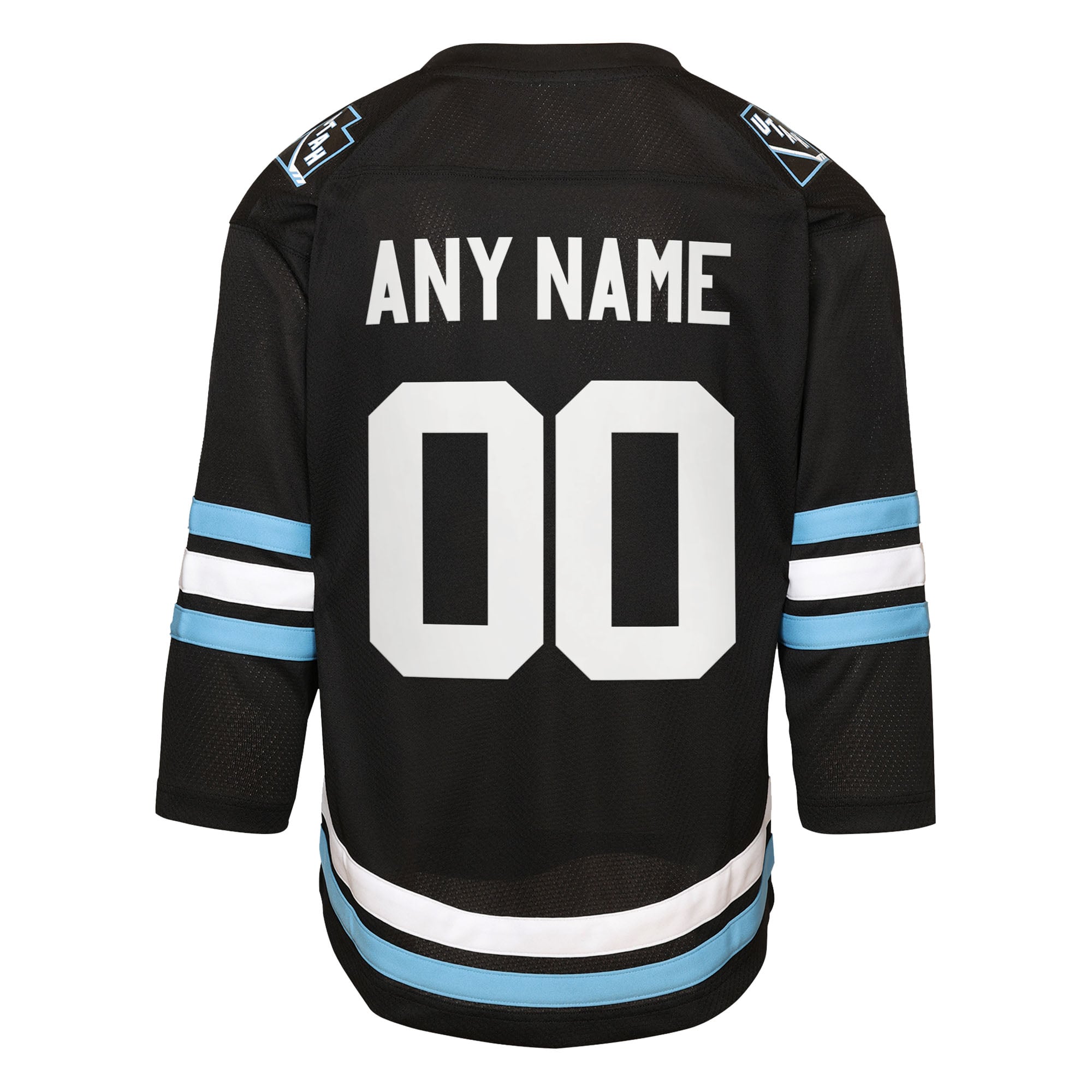 Utah Mammoth Youth Home Custom Jersey - Black - Image 4