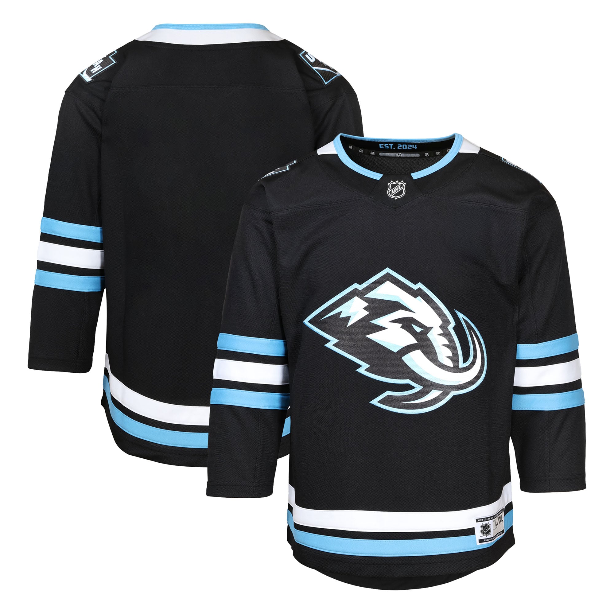 Utah Mammoth Youth Home Premier Jersey - Black - Image 2