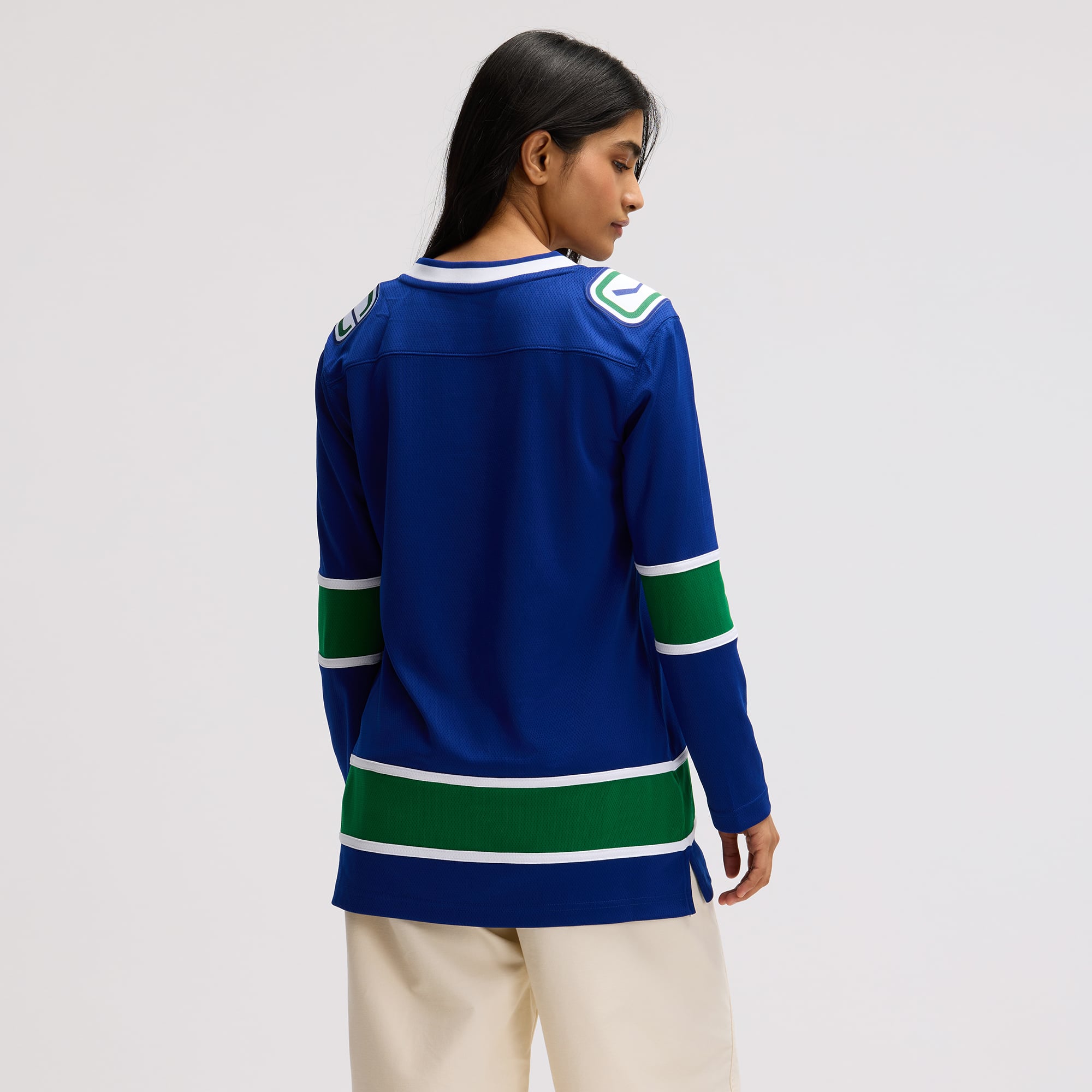 Vancouver Canucks Women's Premier Breakaway Jersey - Blue - Image 6