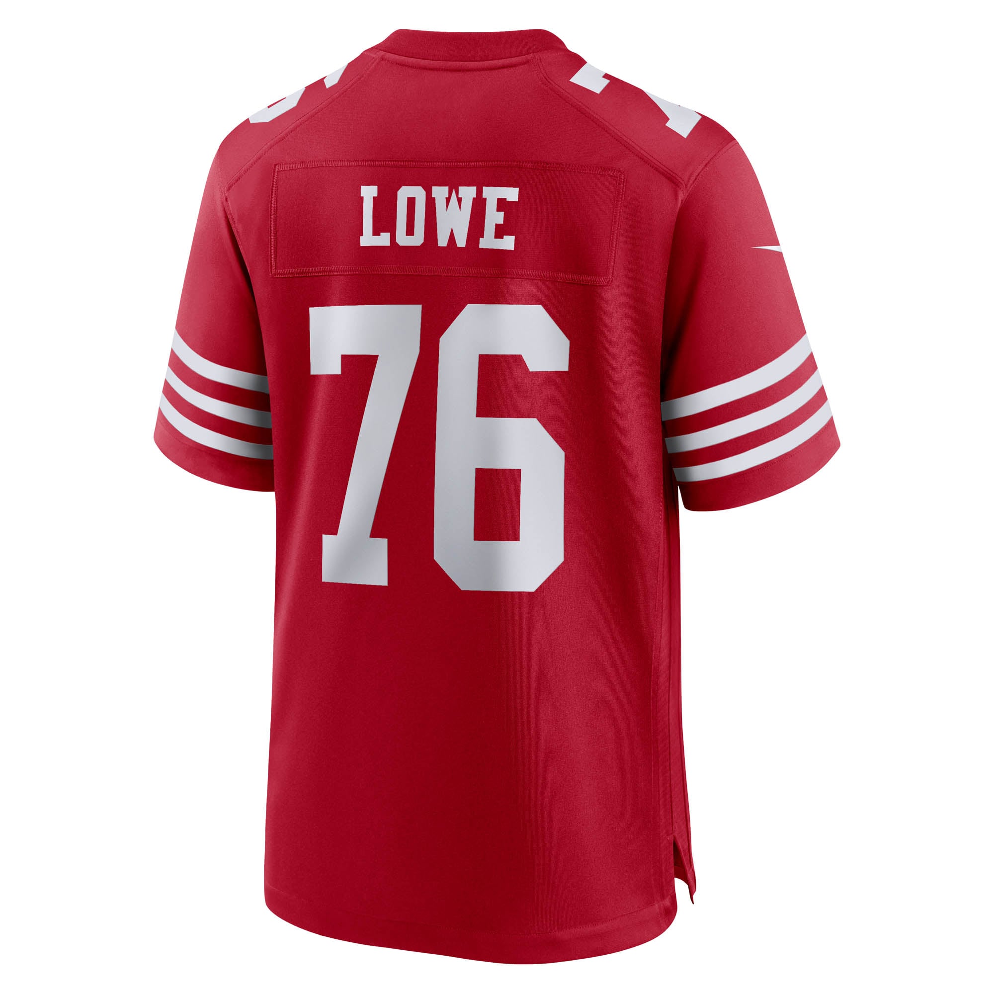 Vederian Lowe San Francisco 49ers Team Game Jersey - Scarlet - Image 4