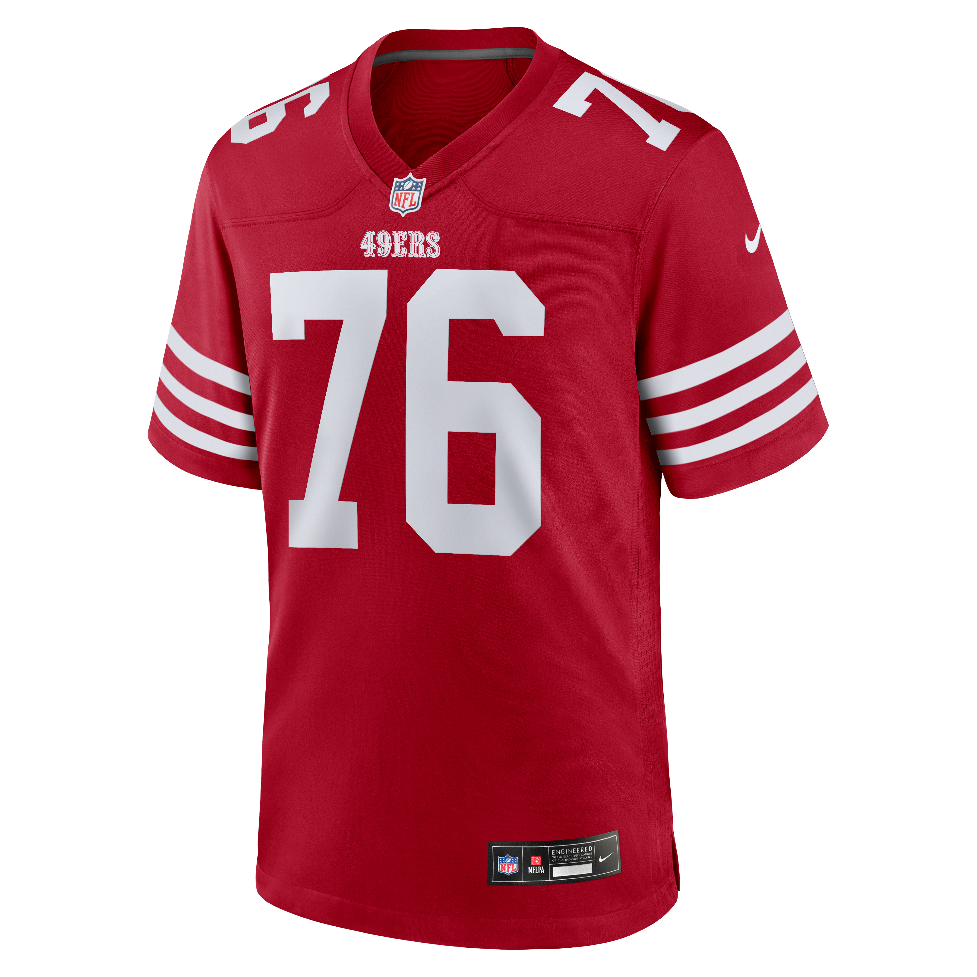 Vederian Lowe San Francisco 49ers Team Game Jersey - Scarlet - Image 3