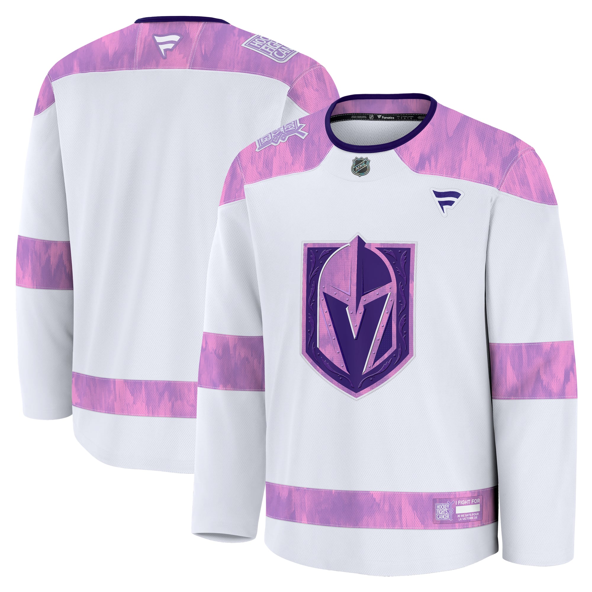 Vegas Golden Knights 2024 Hockey Fights Cancer Practice Jersey - White - Image 2