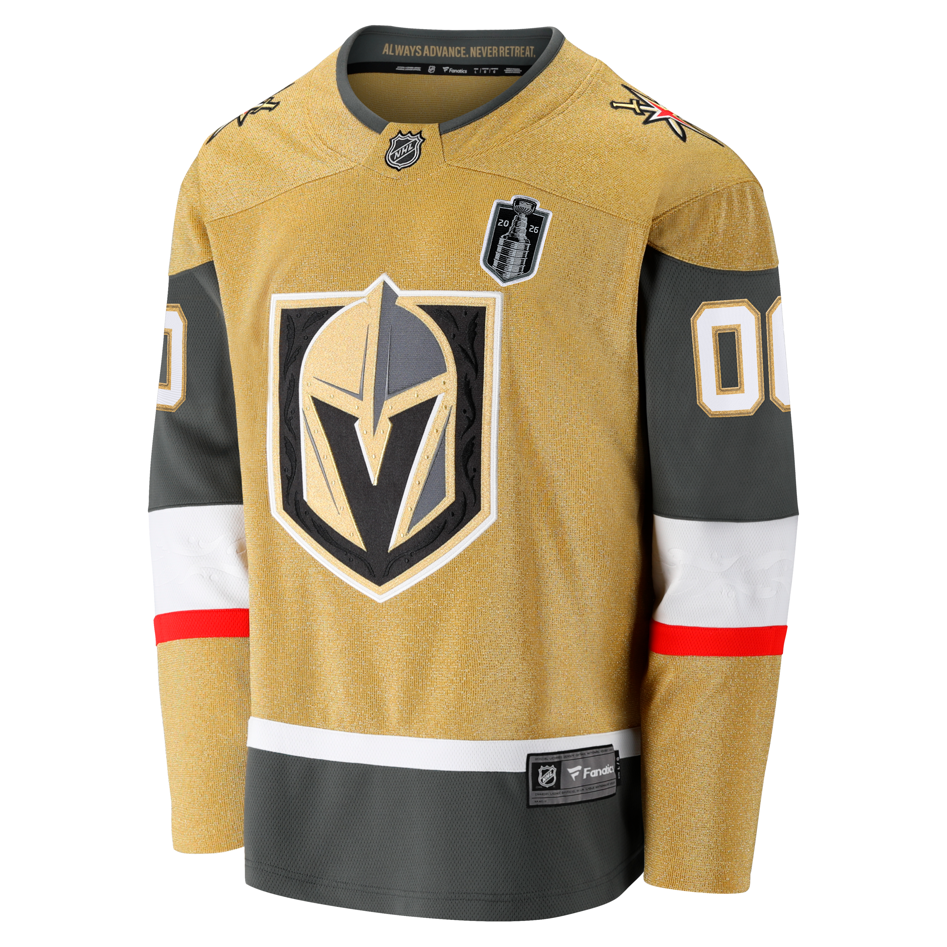 Vegas Golden Knights 2026 Stanley Cup Final Breakaway Custom Jersey - Gold - Image 3