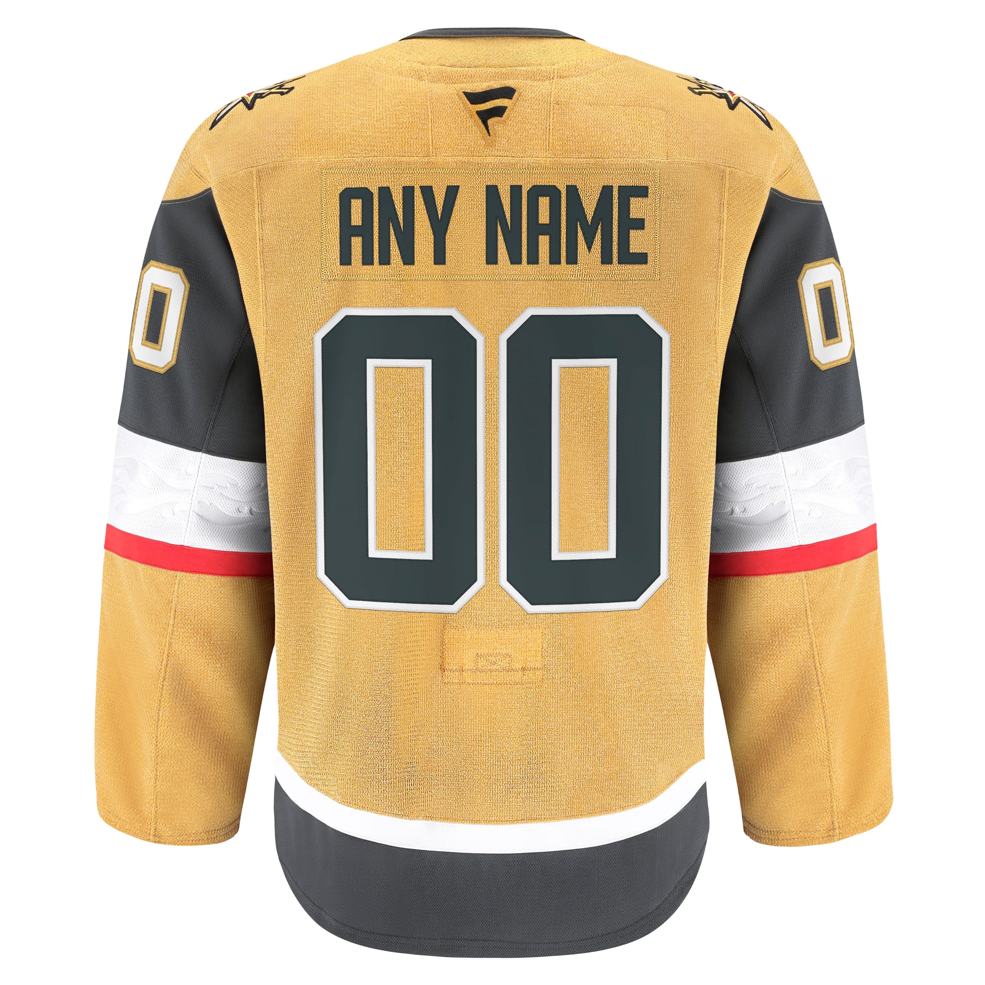 Vegas Golden Knights Home Pro Custom Jersey - Gold - Image 4
