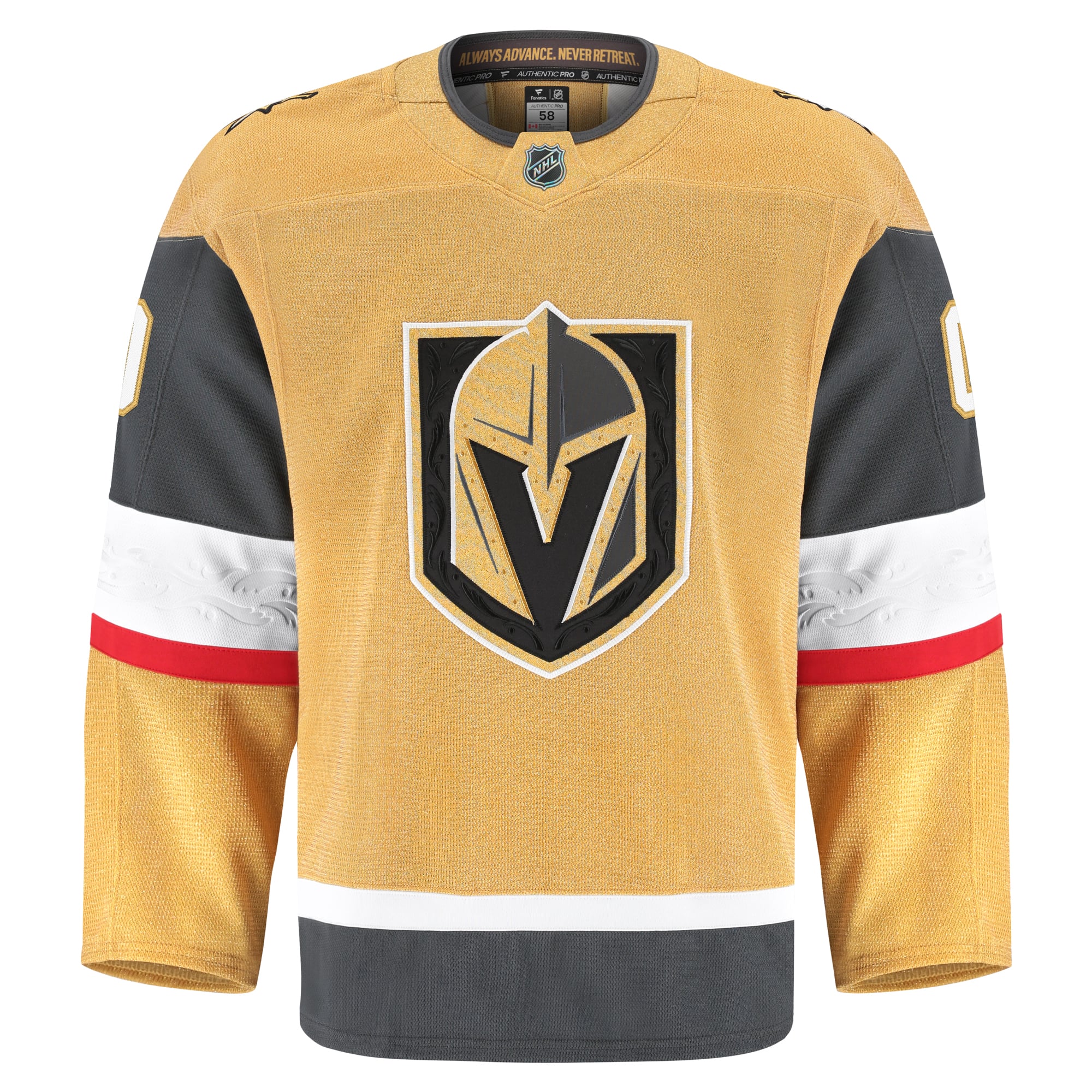 Vegas Golden Knights Home Pro Custom Jersey - Gold - Image 3