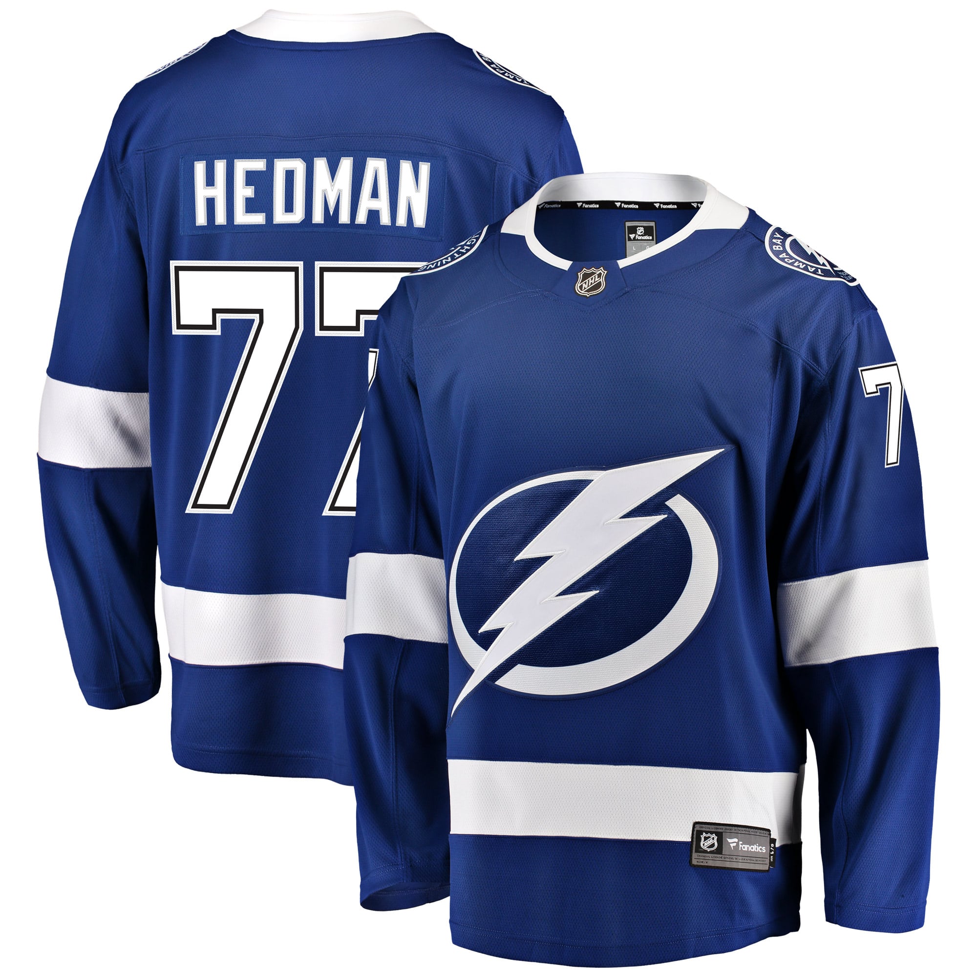 Victor Hedman Tampa Bay Lightning Home Breakaway Player Jersey - Blue - Image 2