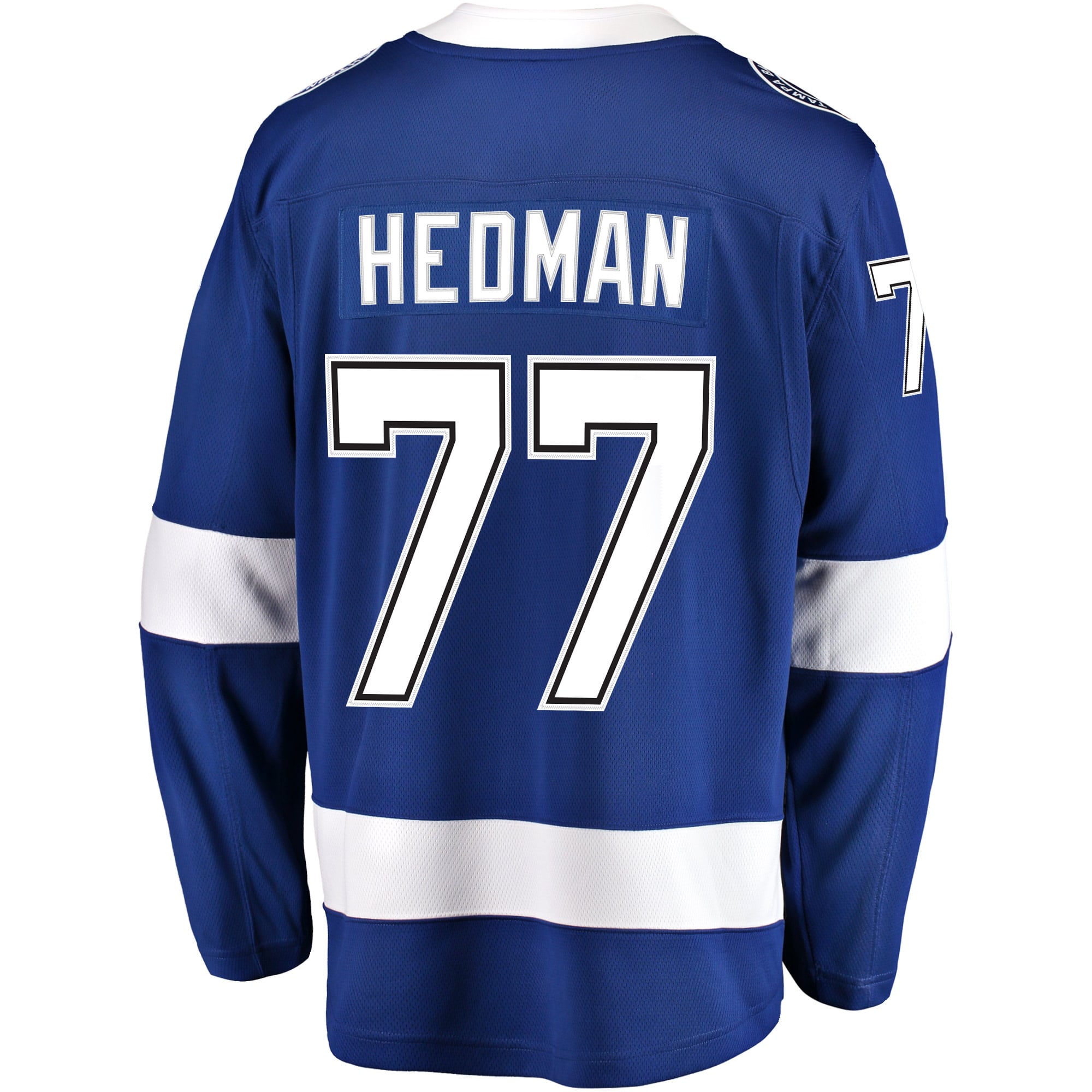 Victor Hedman Tampa Bay Lightning Home Breakaway Player Jersey - Blue - Image 4