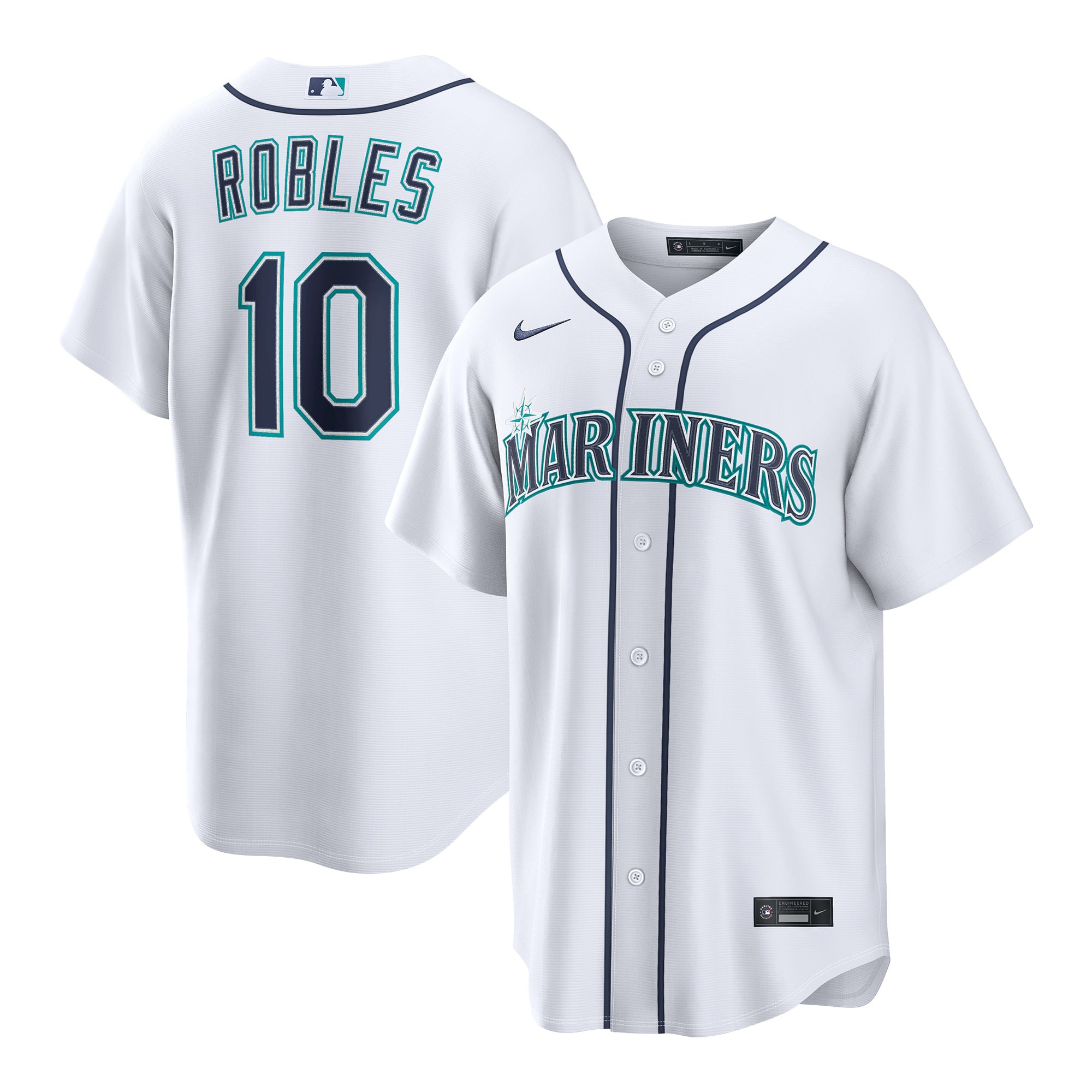 Victor Robles Seattle Mariners Home Jersey - White - Image 2