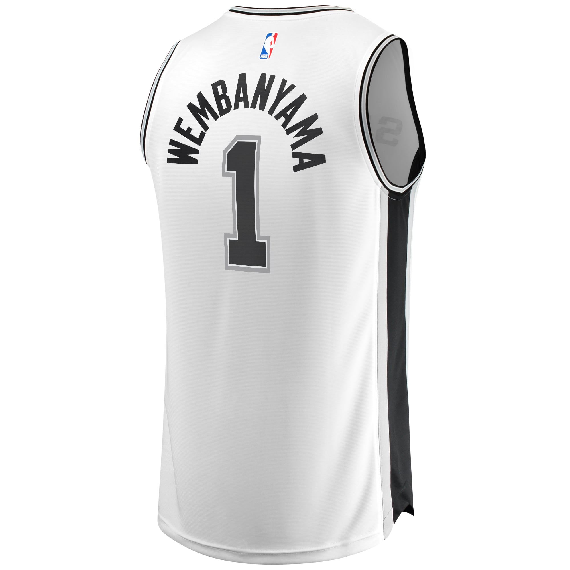 Victor Wembanyama San Antonio Spurs Fast Break Player Jersey - Association Edition - White - Image 4