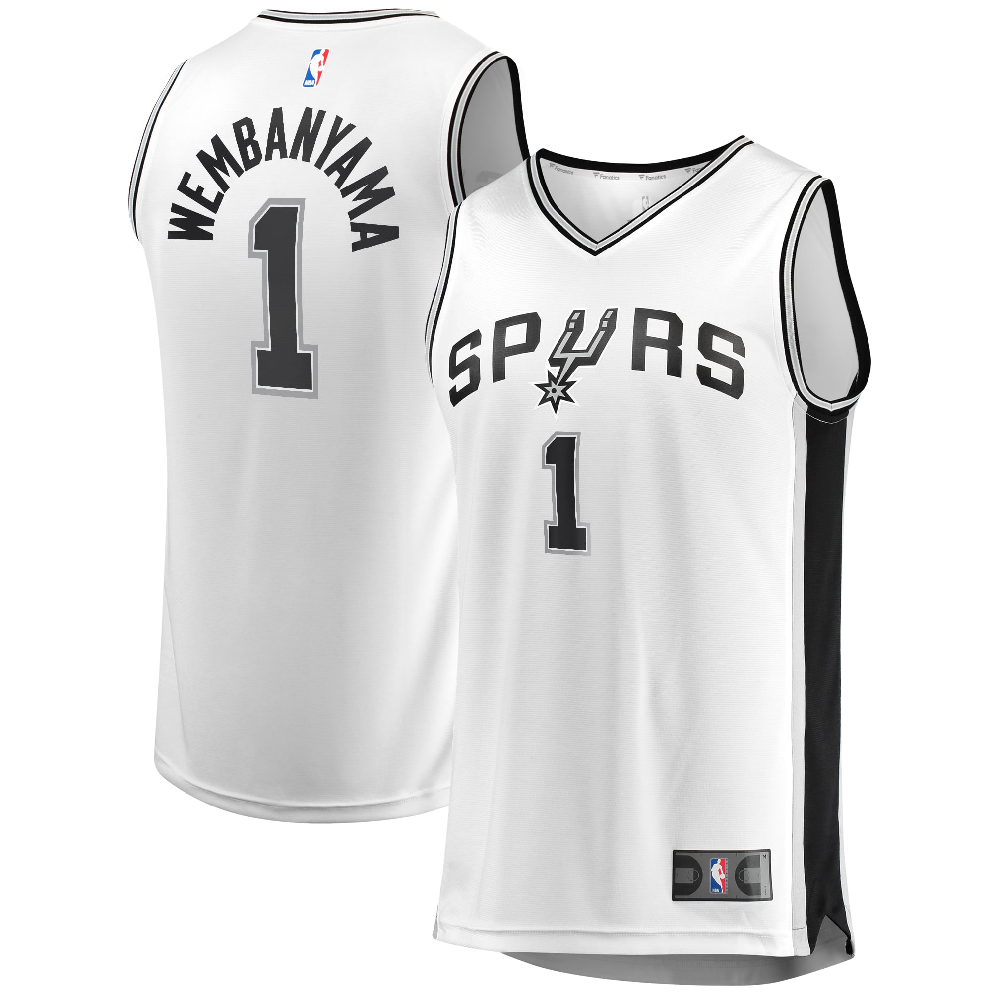 Victor Wembanyama San Antonio Spurs Fast Break Player Jersey - Association Edition - White - Image 2
