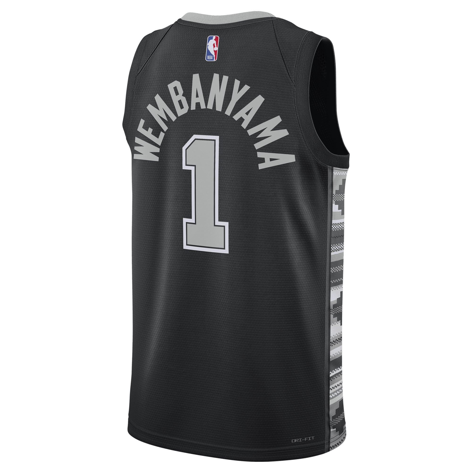 Victor Wembanyama San Antonio Spurs Jordan Brand Unisex Swingman Jersey - Statement Edition - Black - Image 4