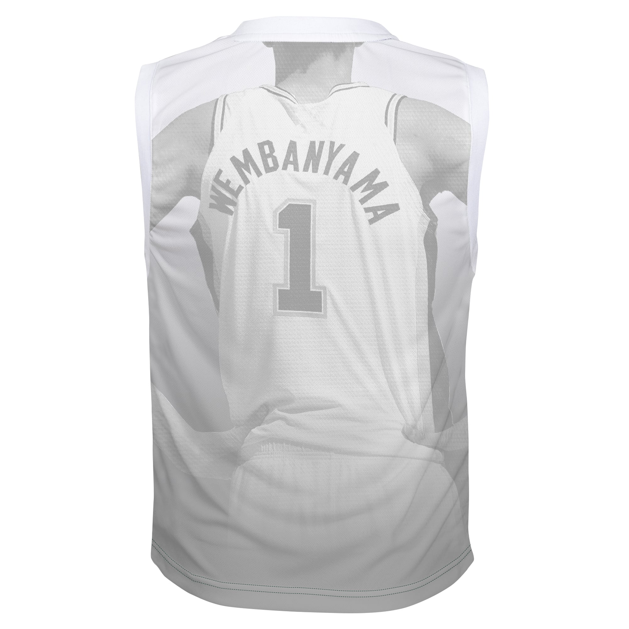 Victor Wembanyama San Antonio Spurs Outerstuff Youth Hometown Fashion Jersey - Silver - Image 4